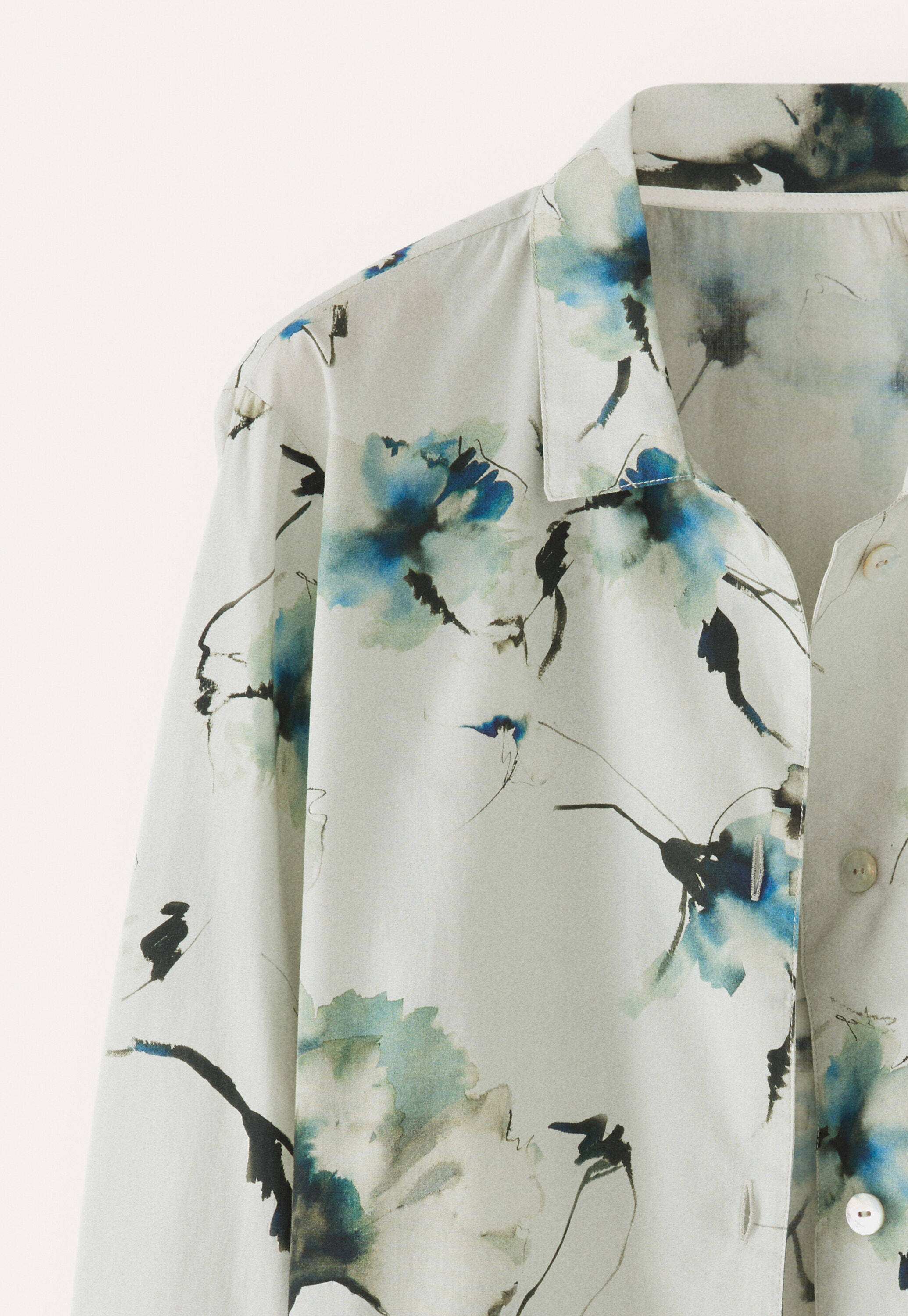 Pyjama mit Print, Perle, large