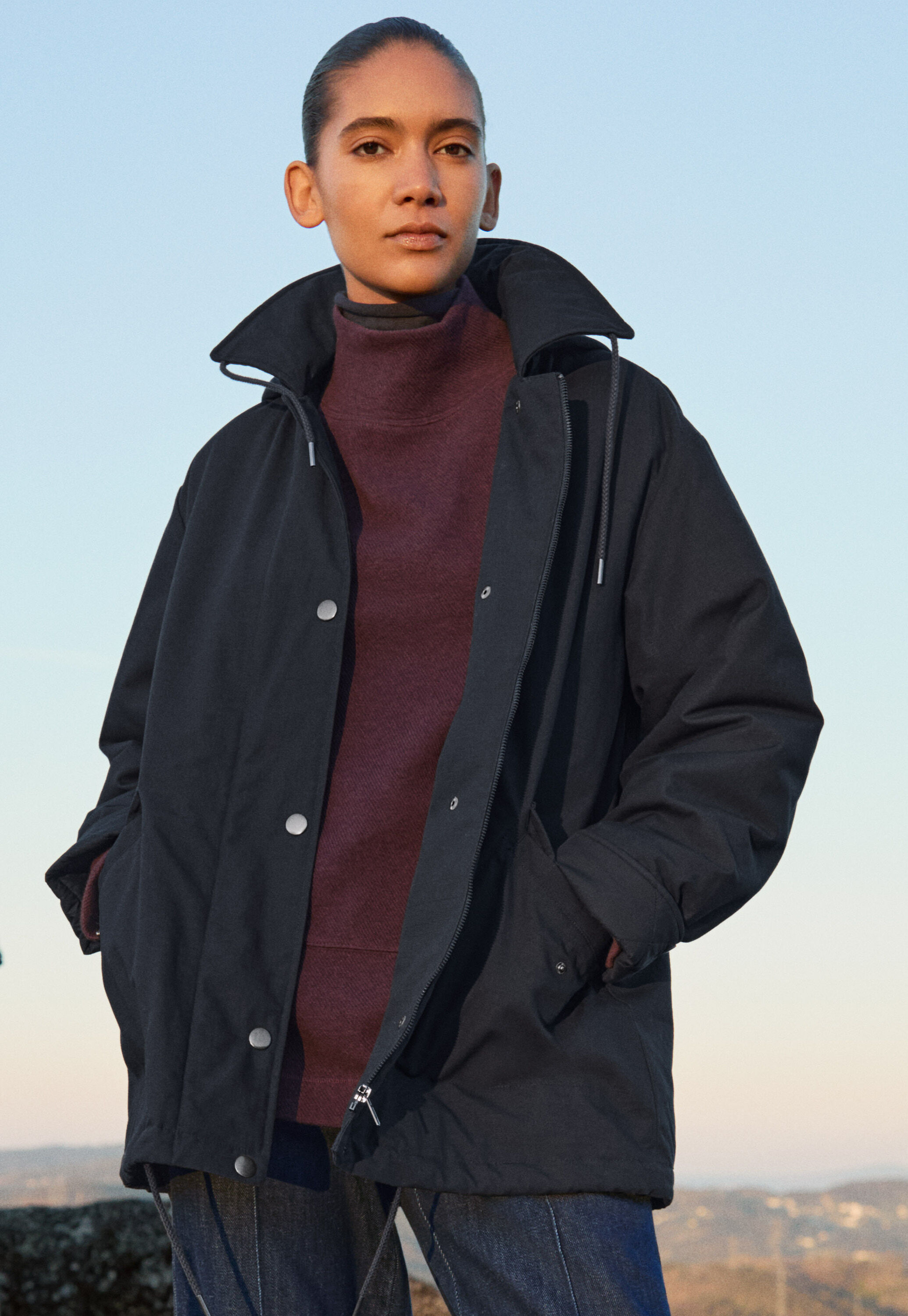 Beschichtete Jacke