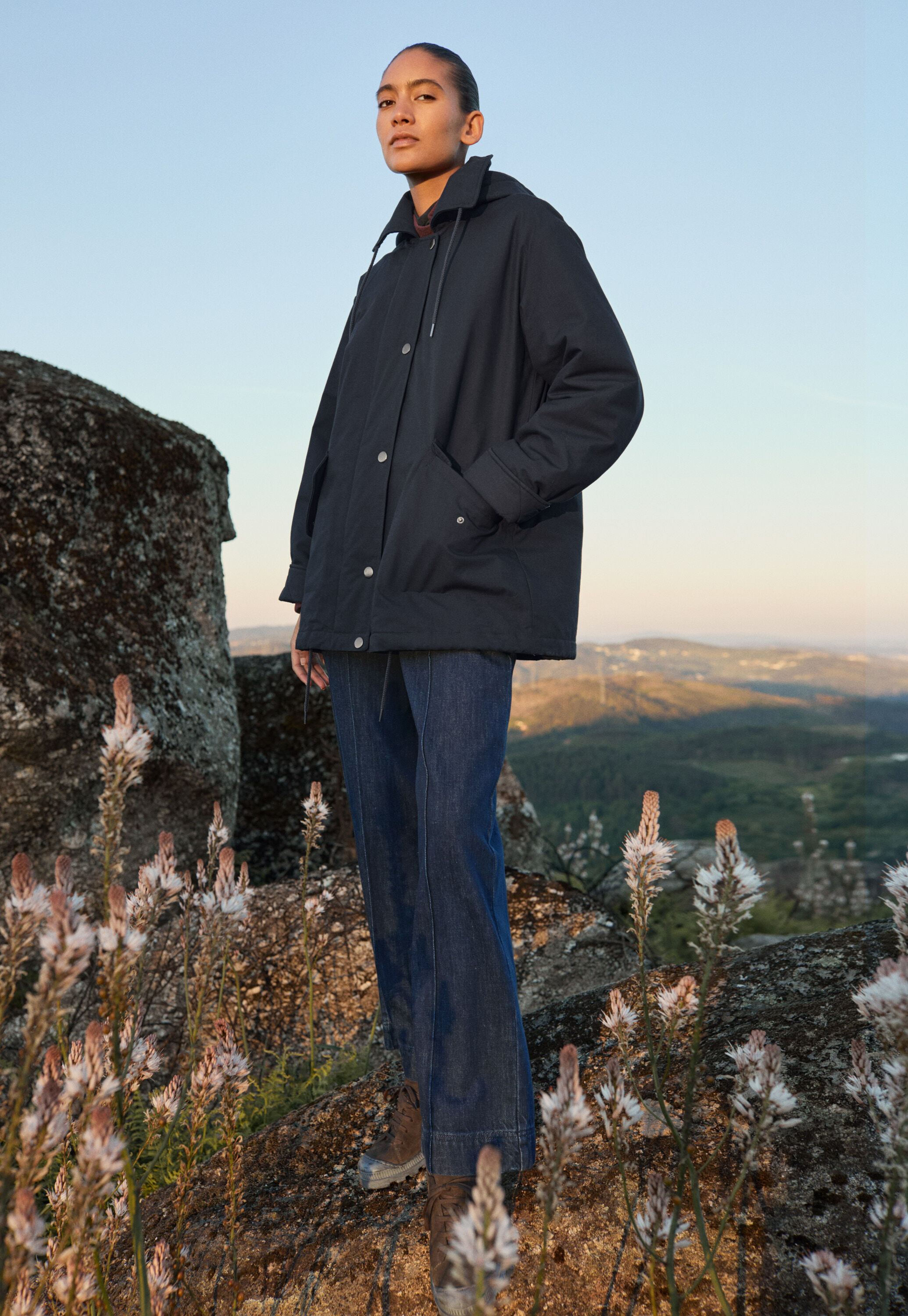 Beschichtete Jacke