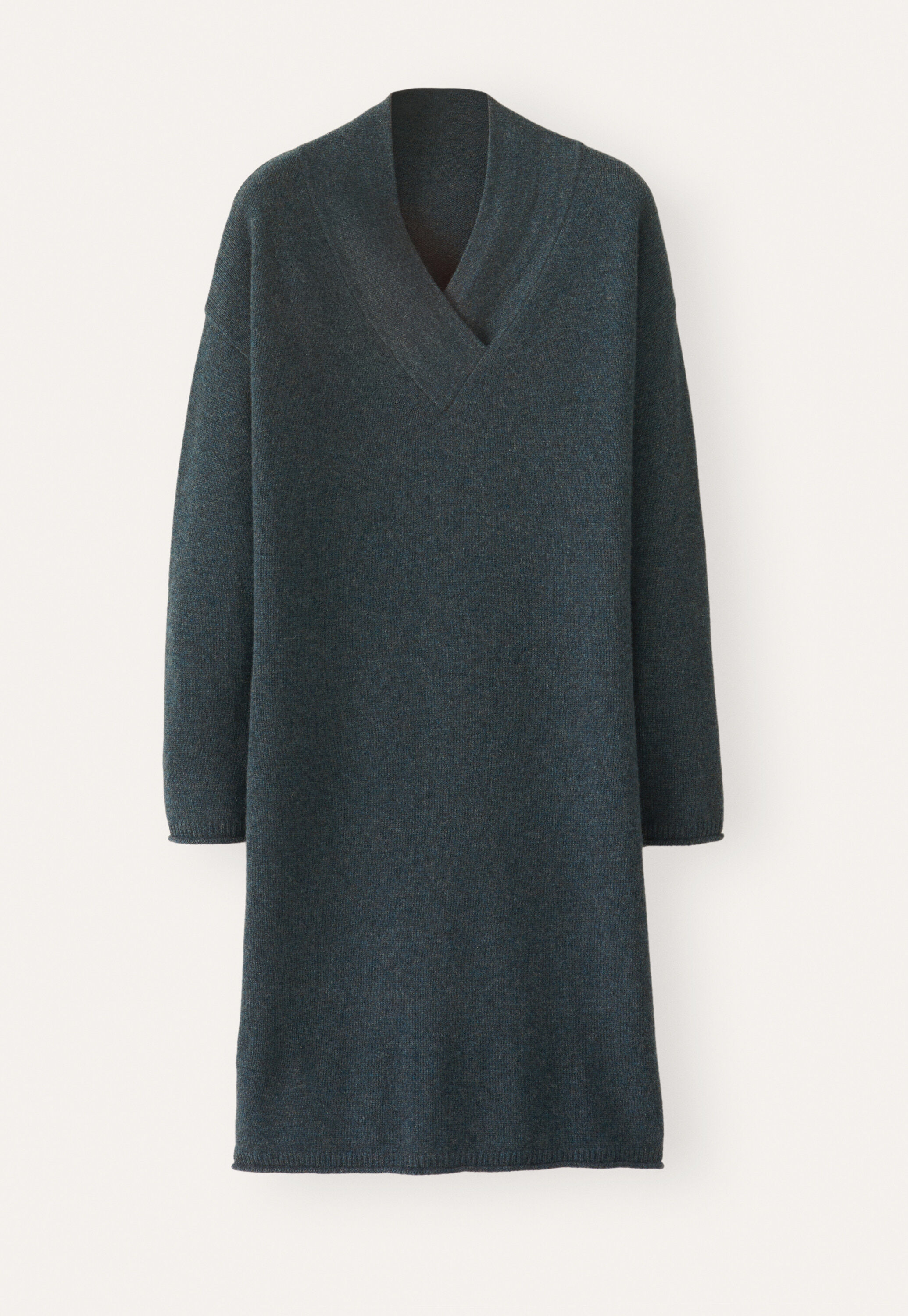 Strickkleid mit V-Ausschnitt