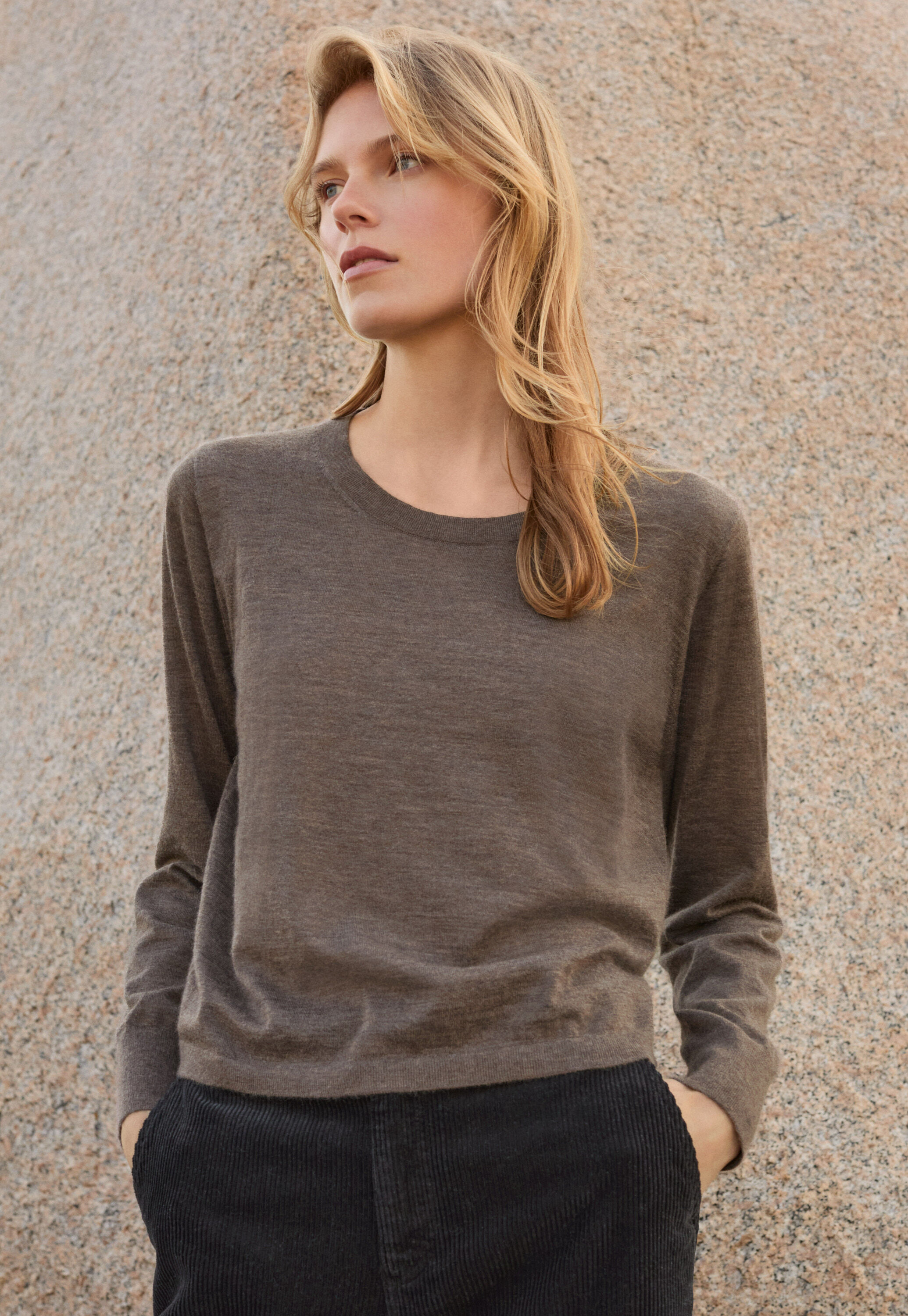 Pullover mit Trichterkragen