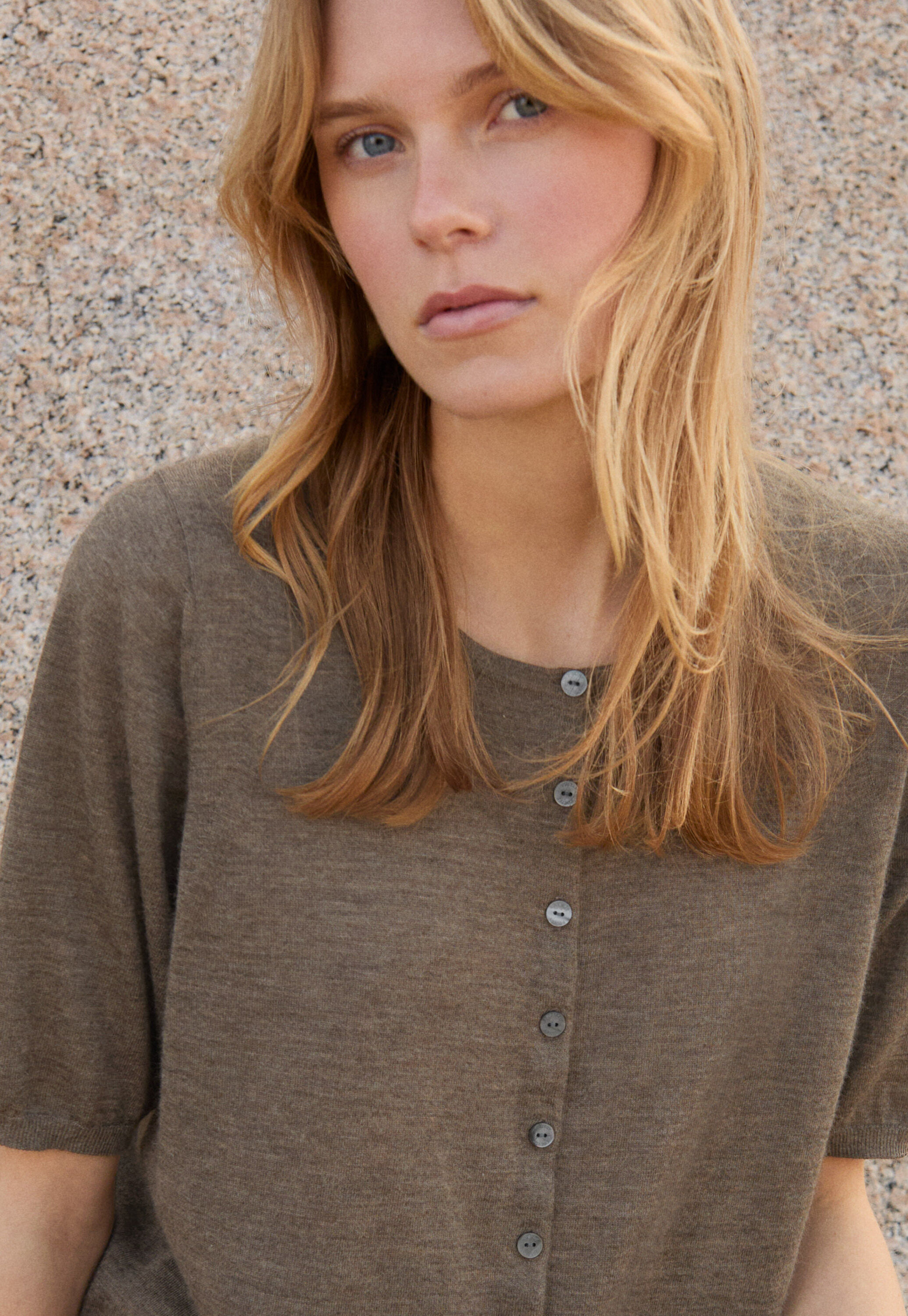 Pullover mit Trichterkragen