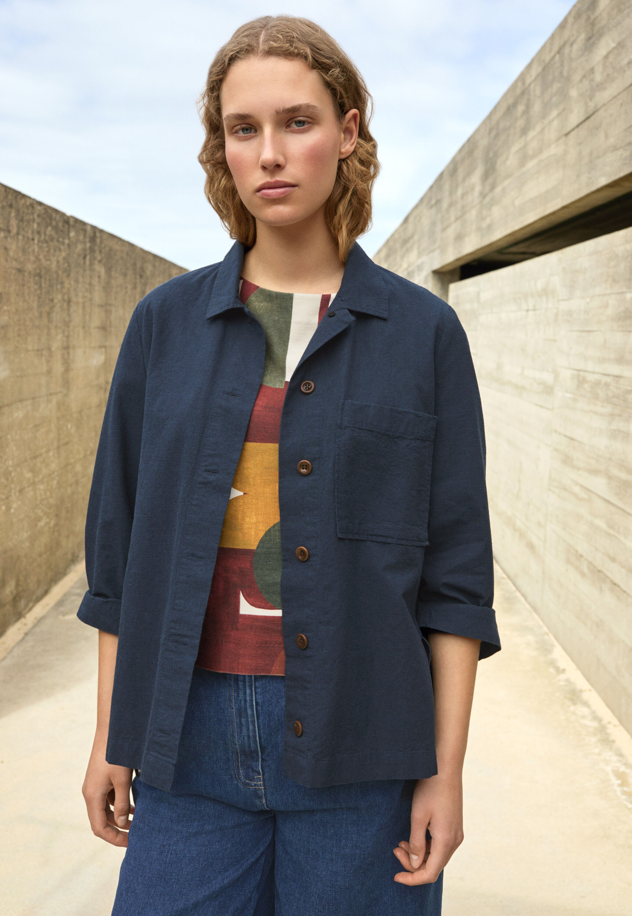 Strukturiertes Overshirt