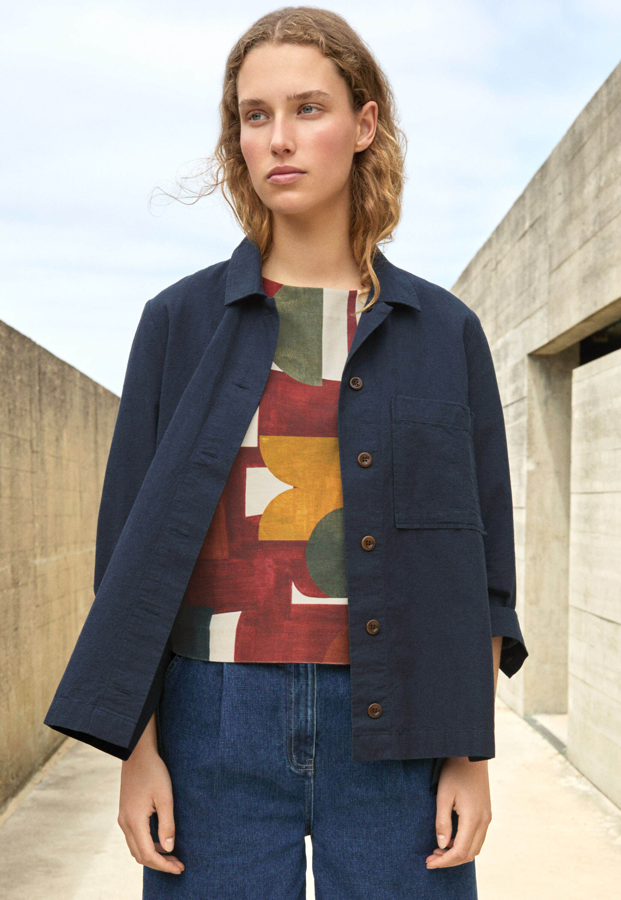 Strukturiertes Overshirt