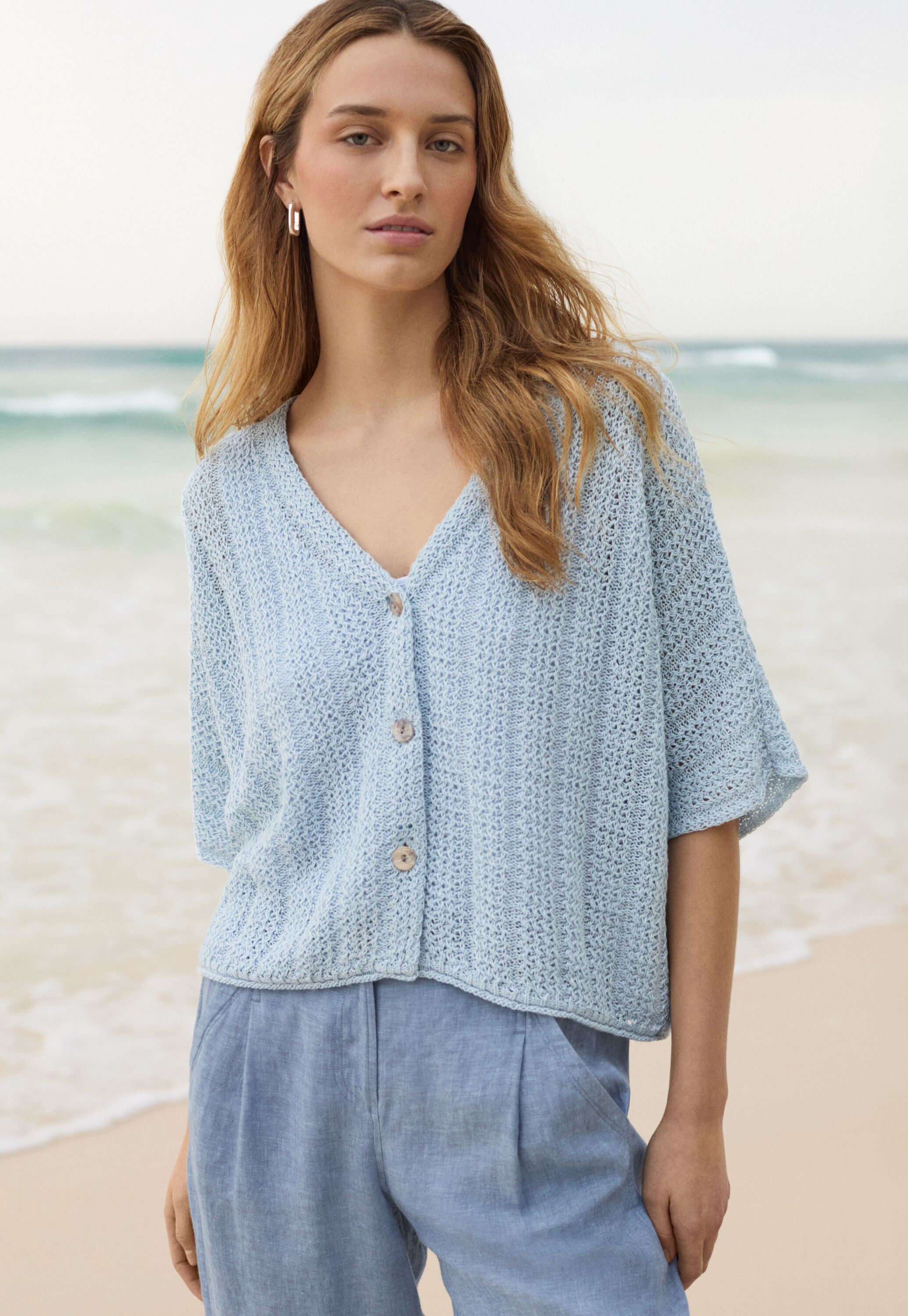 Fangmuster-Cardigan