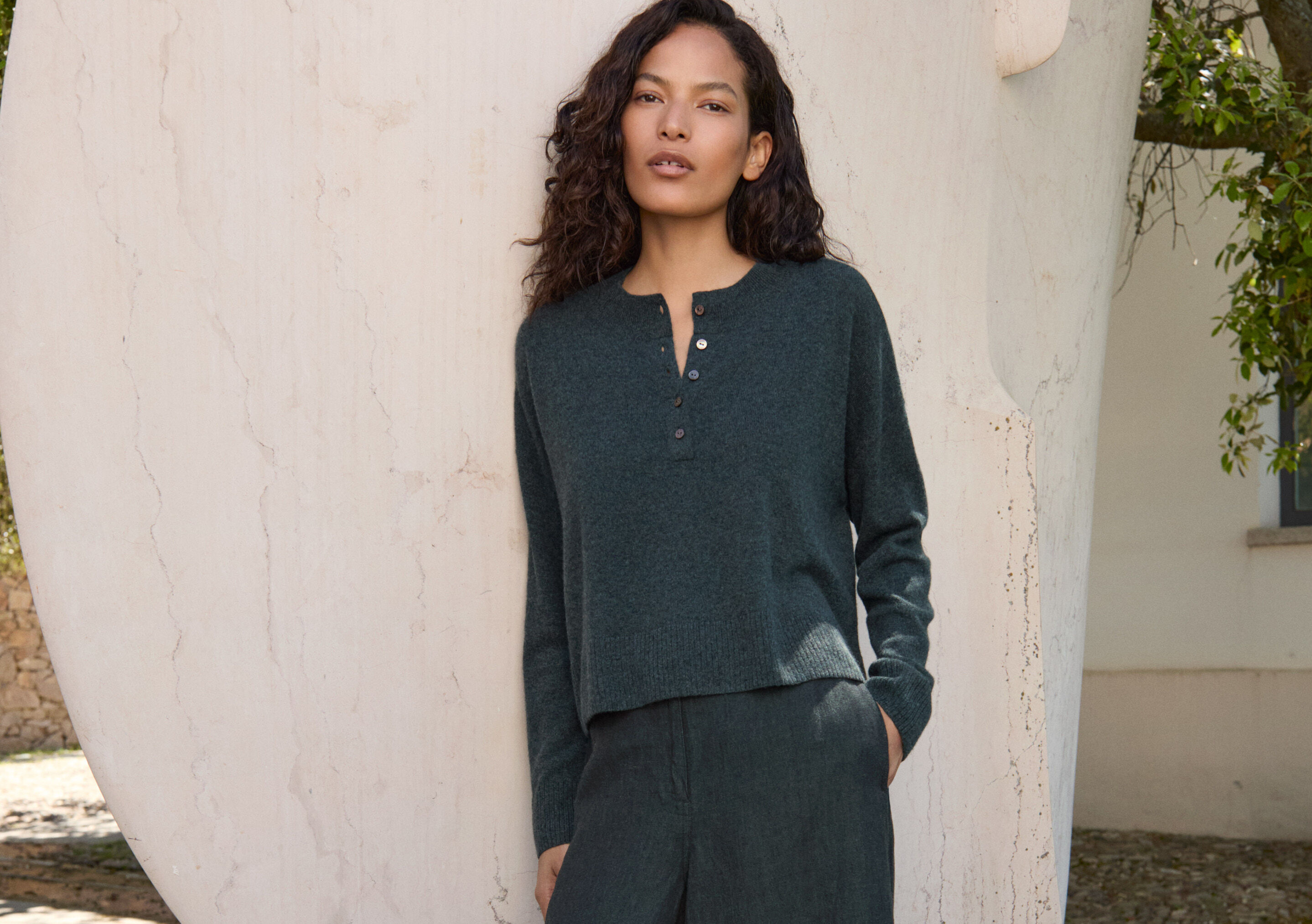 Pullover mit Trichterkragen