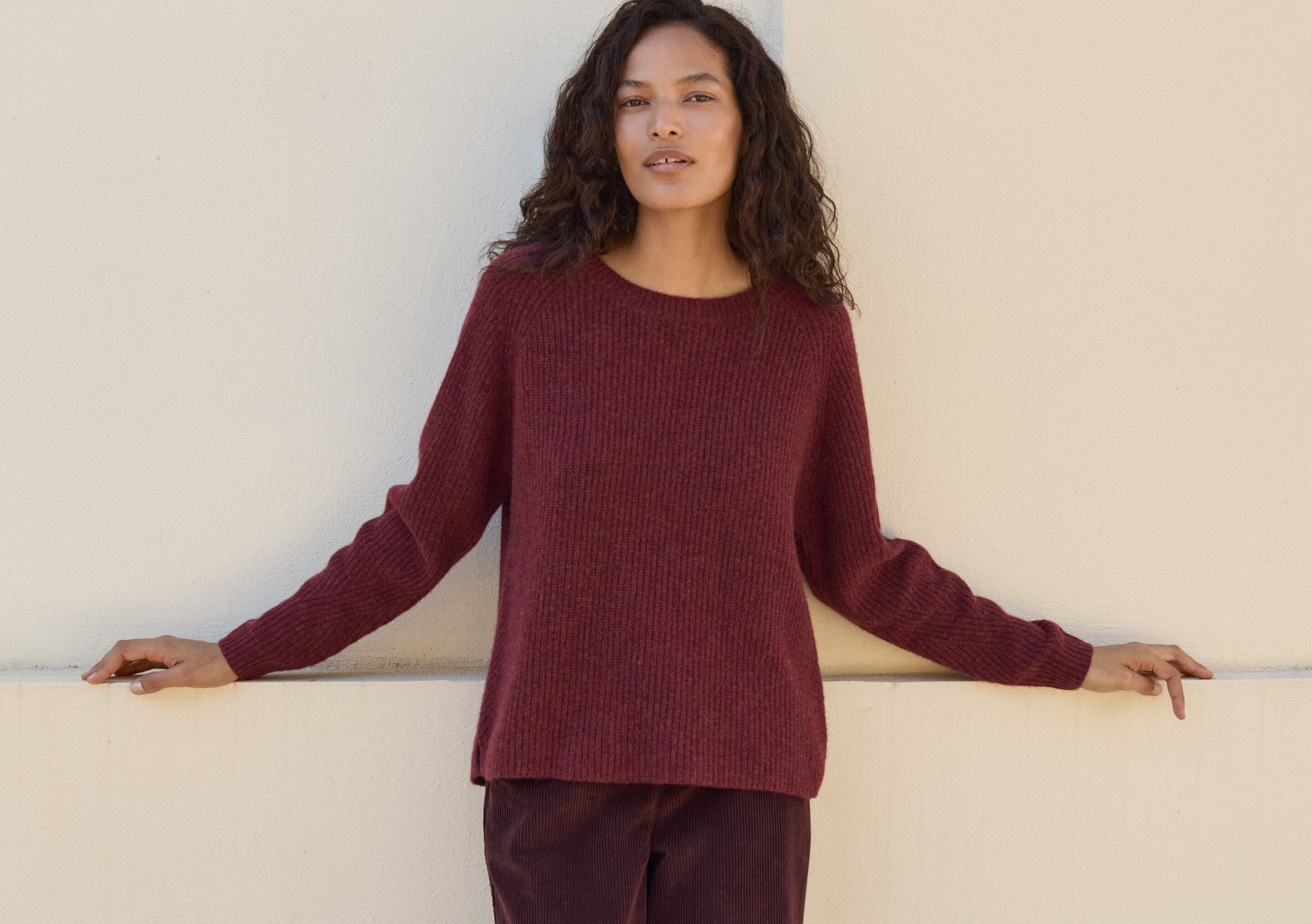 Pullover mit Trichterkragen
