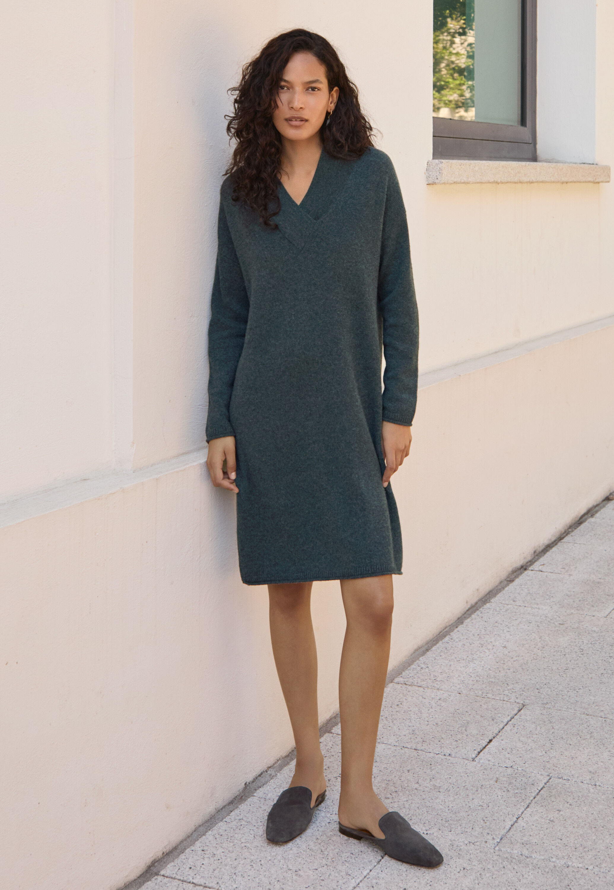 Pullover mit Trichterkragen