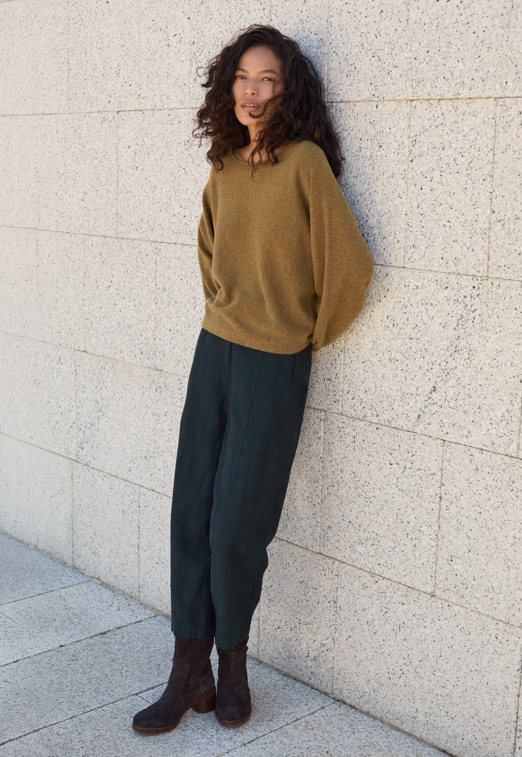 Pullover mit Trichterkragen