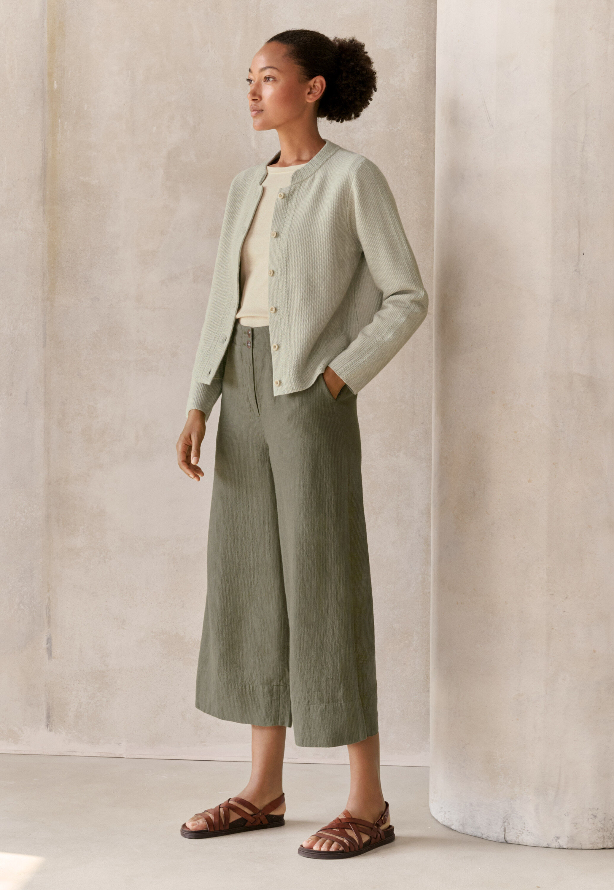 Inlaymuster-Cardigan