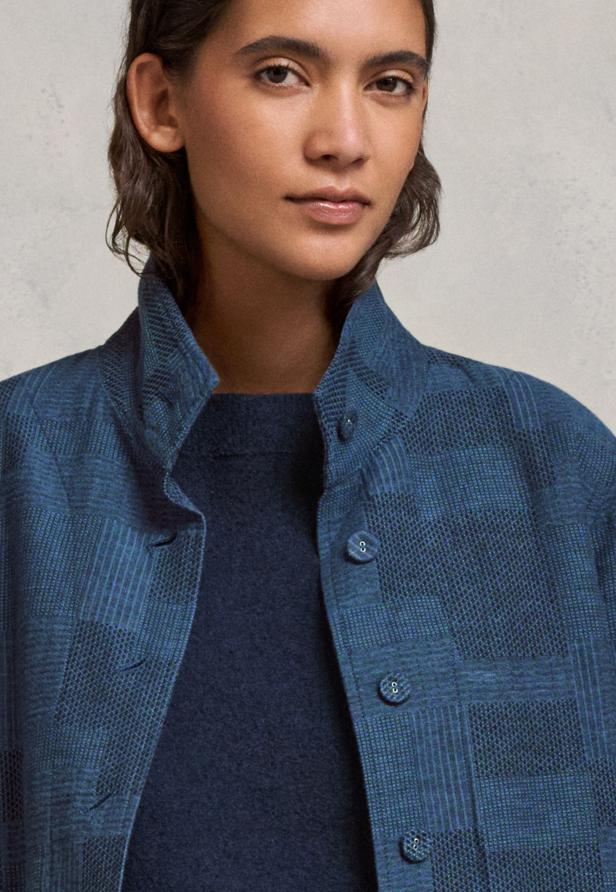 Patchwork-Jacquard-Jacket