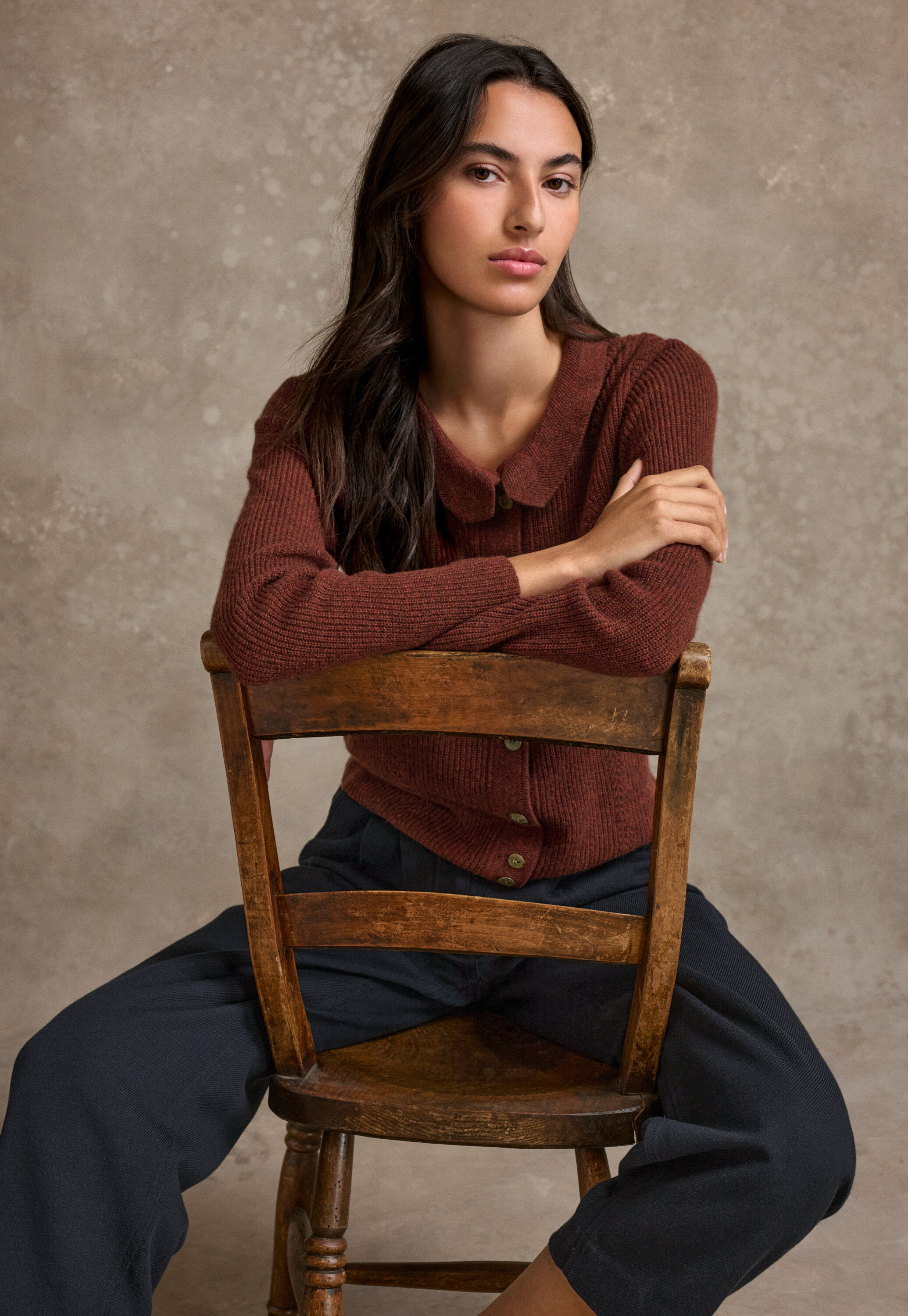 Cardigan mit Kragen