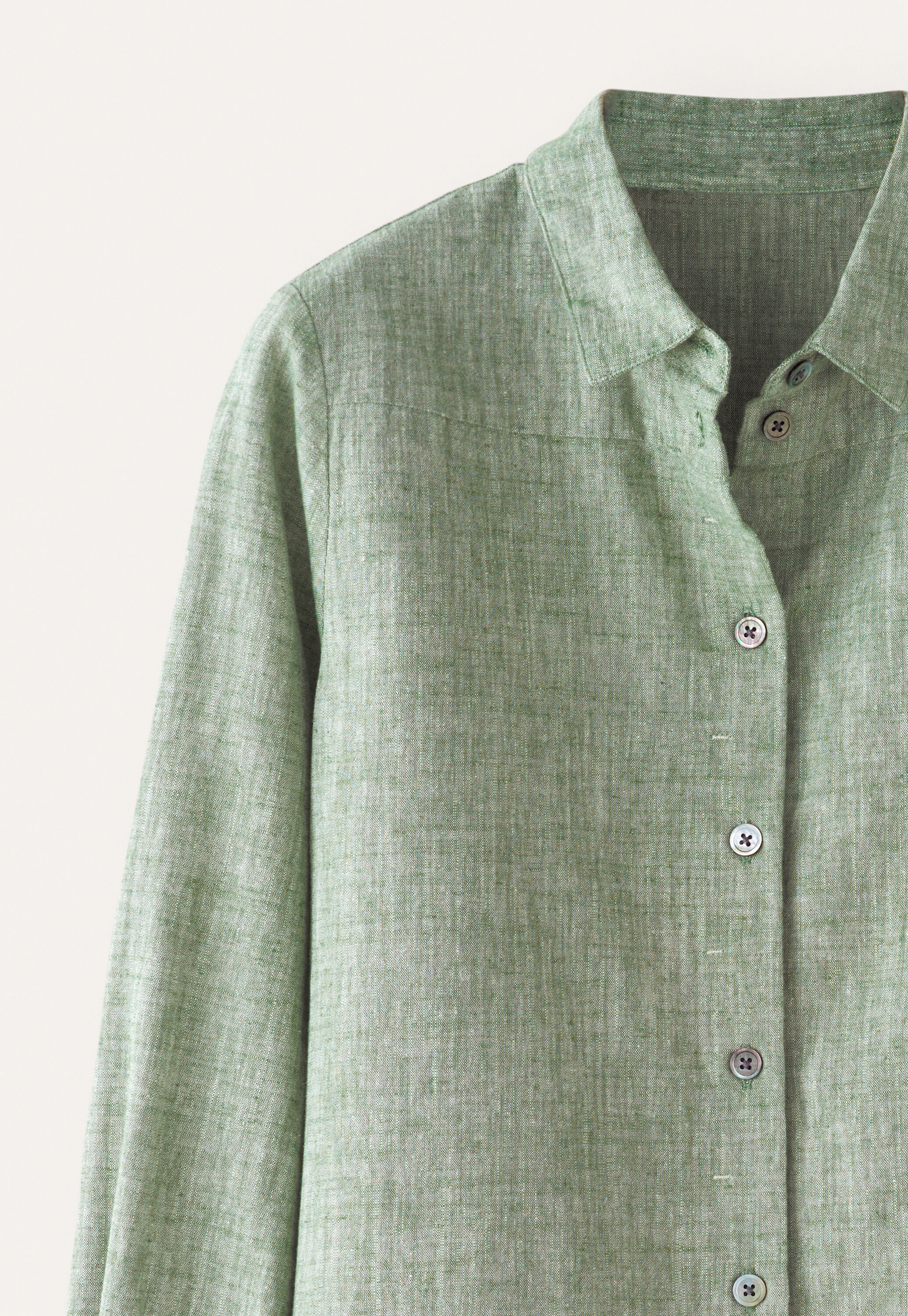 Overshirt mit geschwungenem Saum