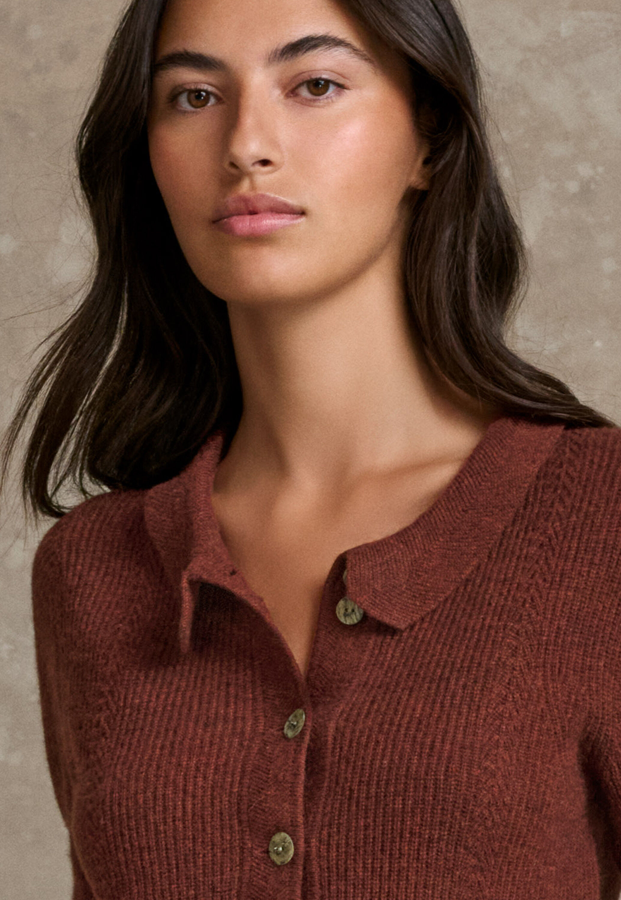 Cardigan mit Kragen