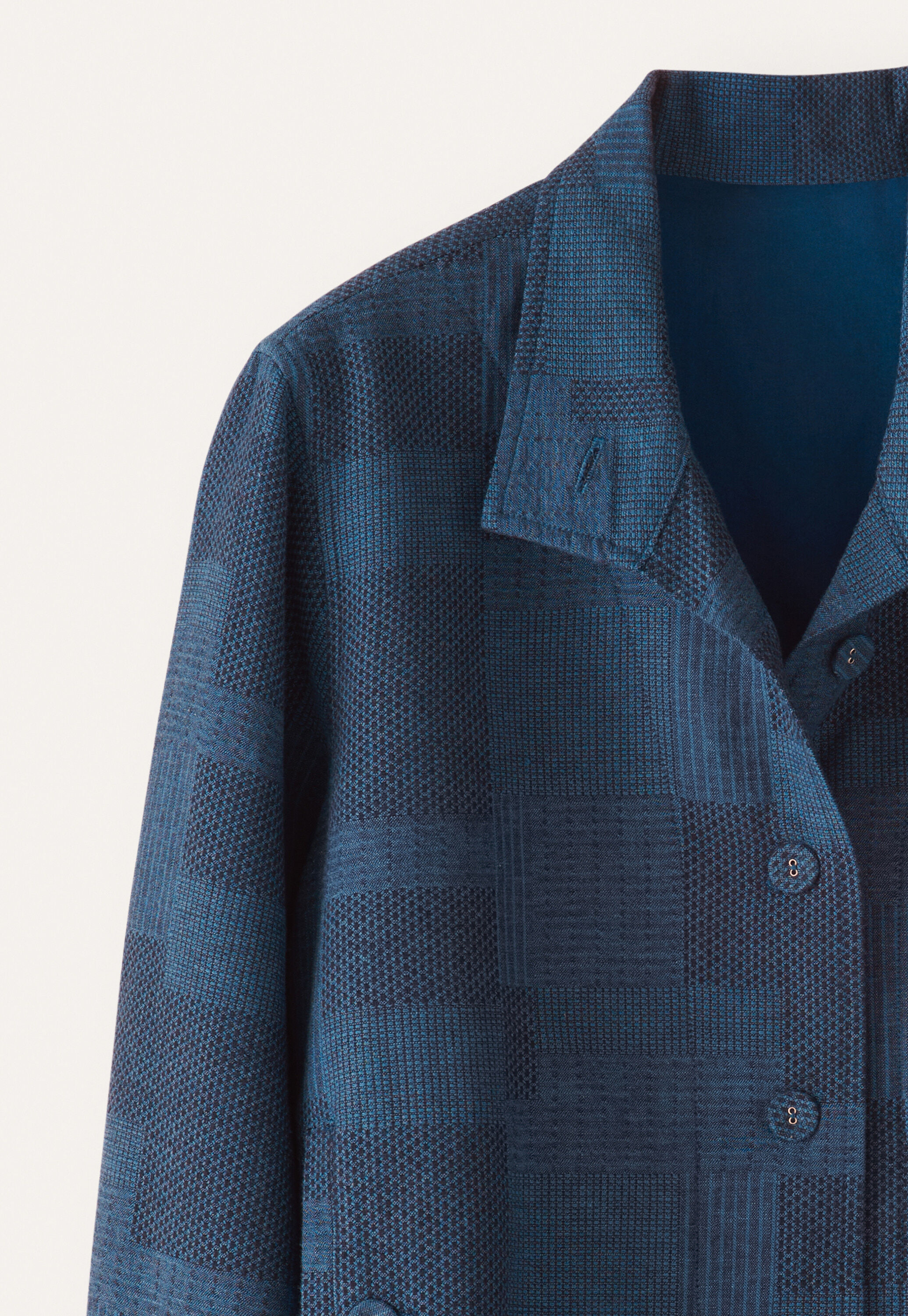 Patchwork-Jacquard-Jacket