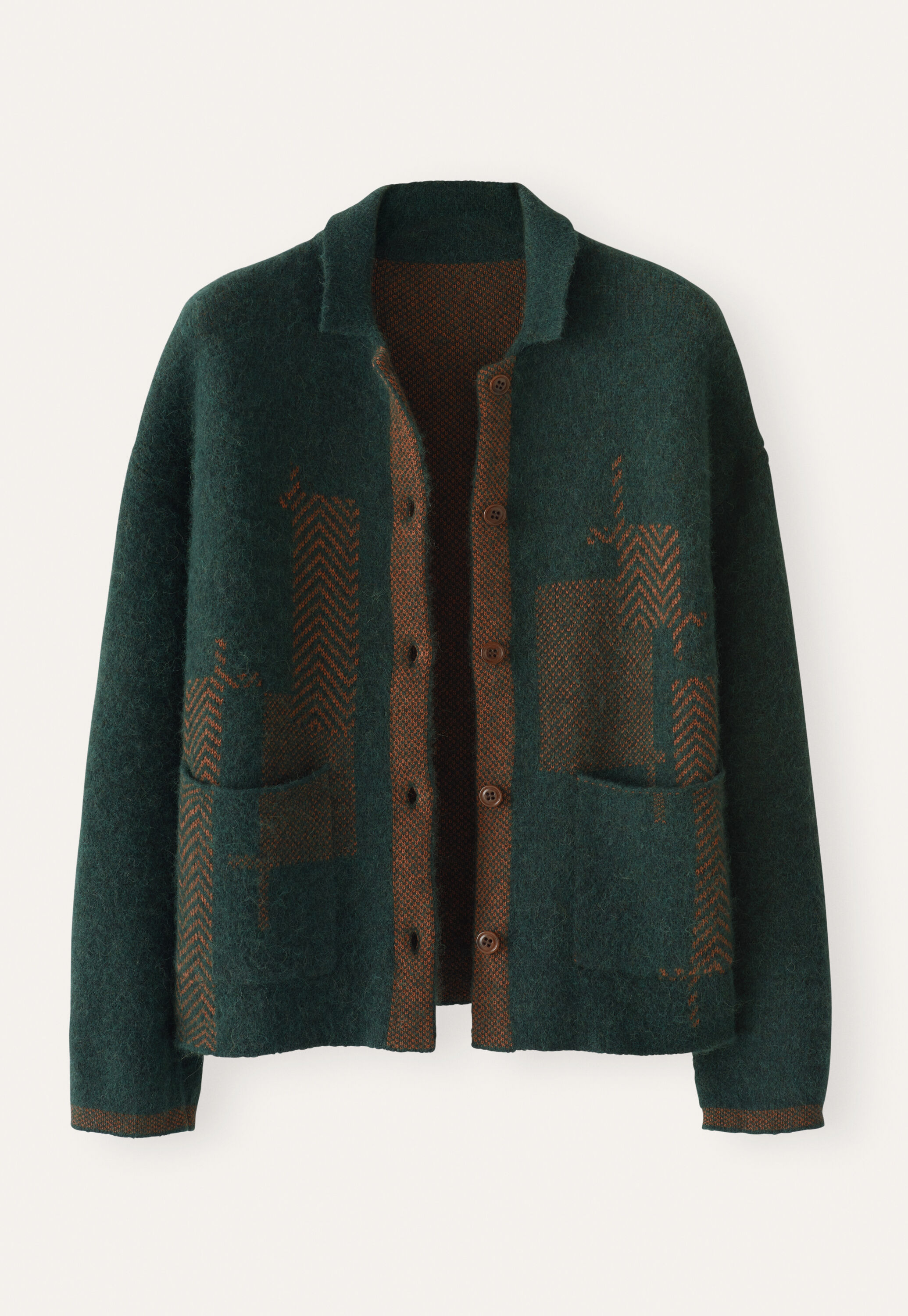 Jacquard-Jacke