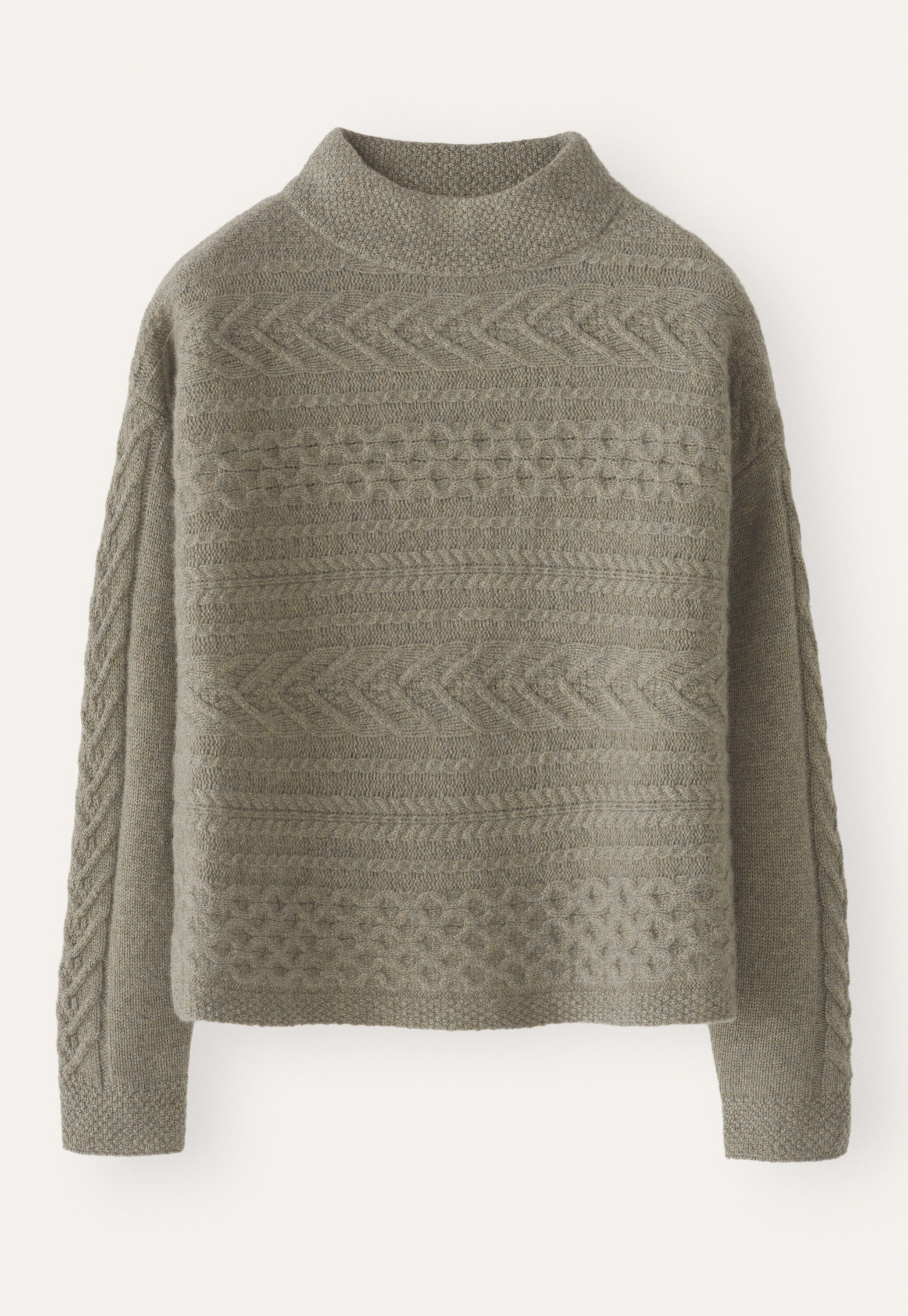 Pullover mit Zopfmuster