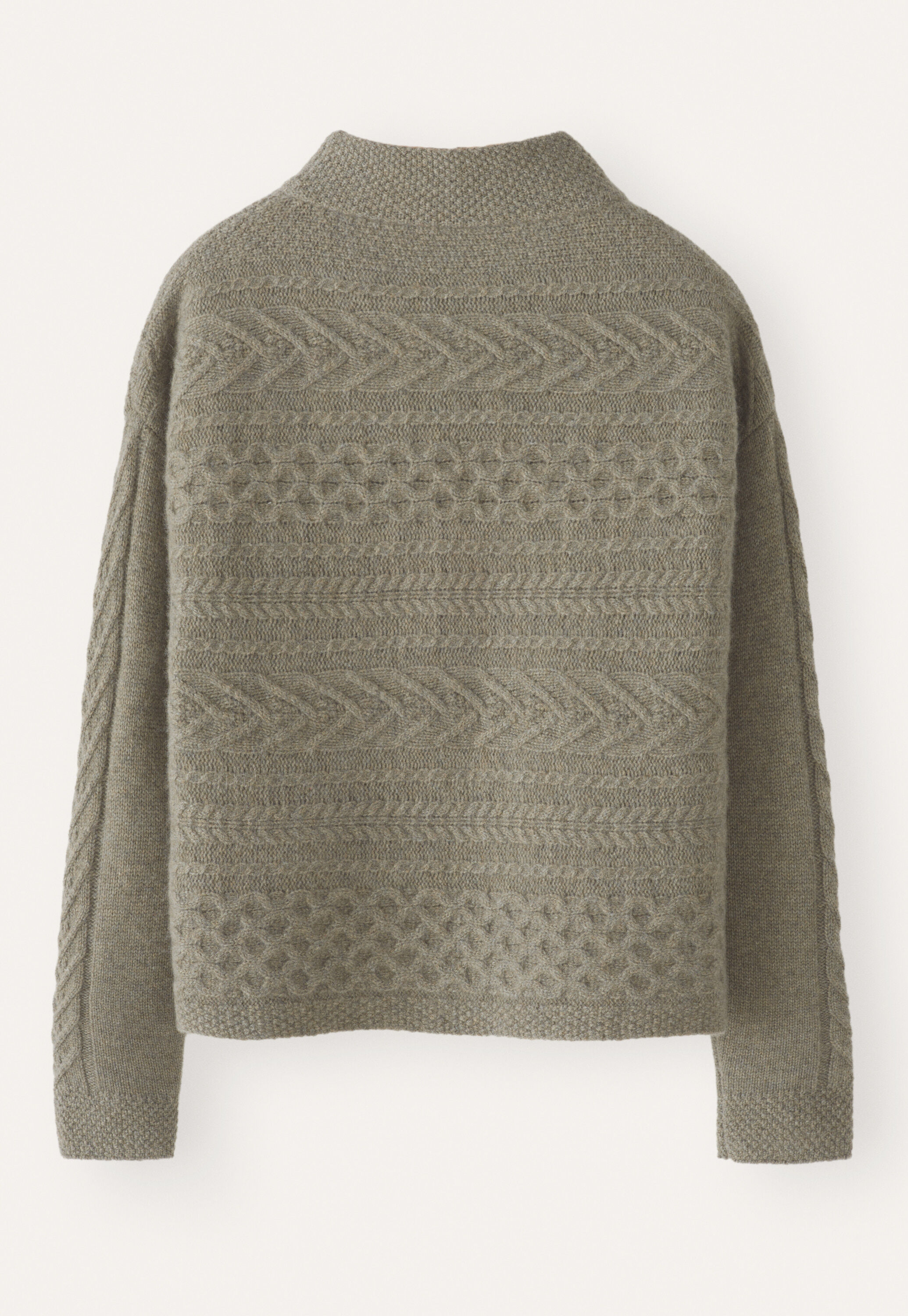 Pullover mit Zopfmuster