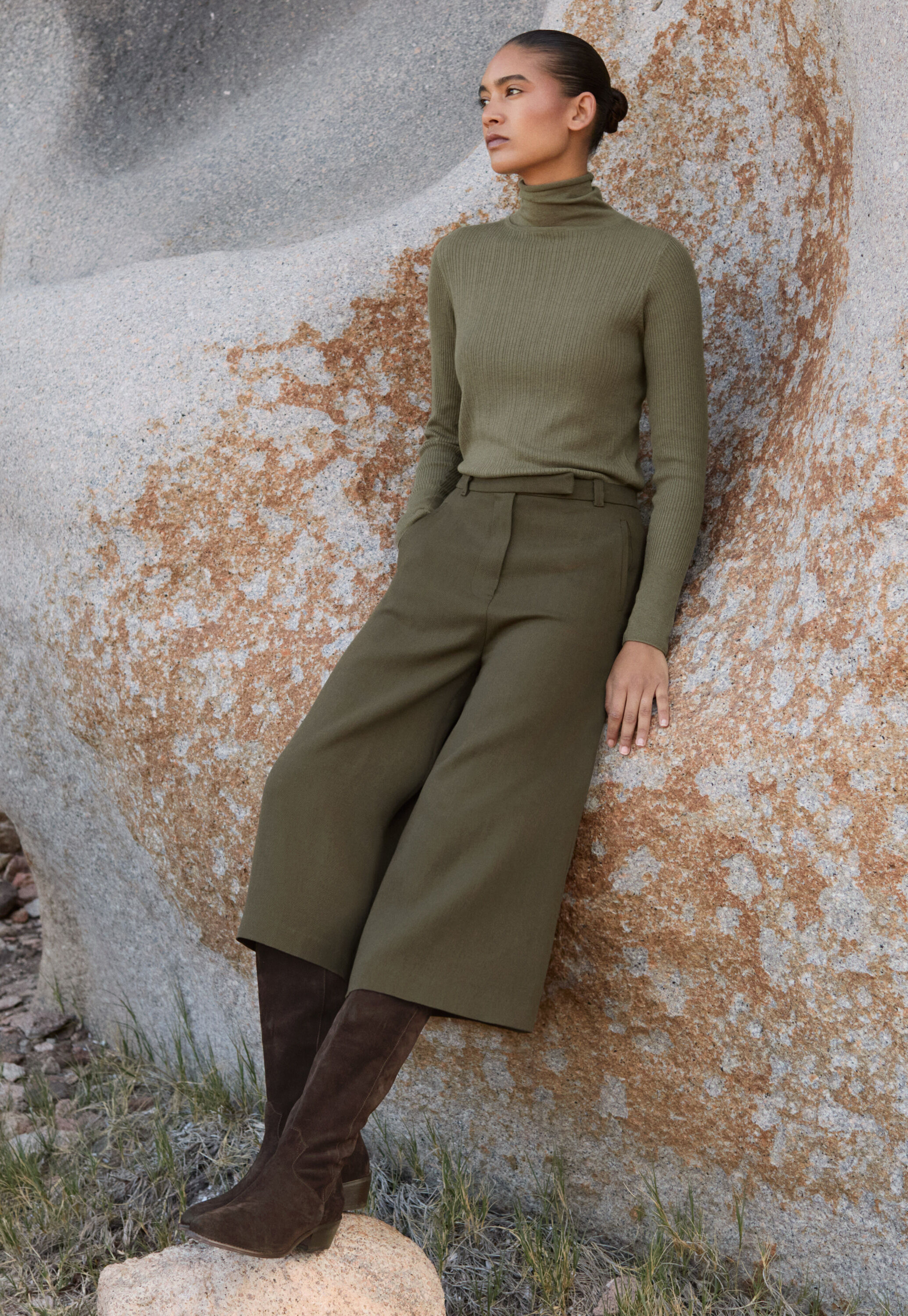 Gerippter Pullover