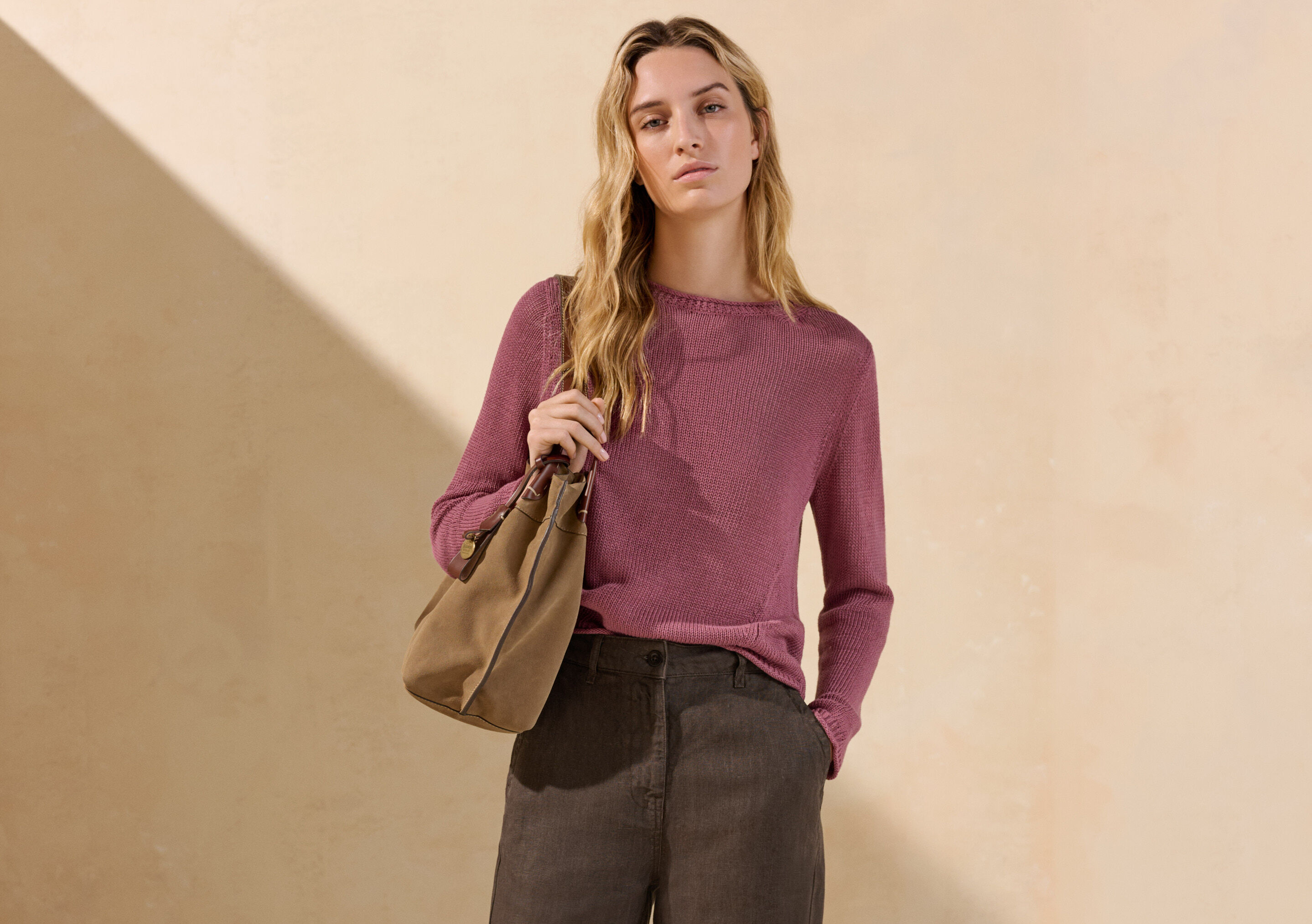 Lang&auml;rmeliger Pullover