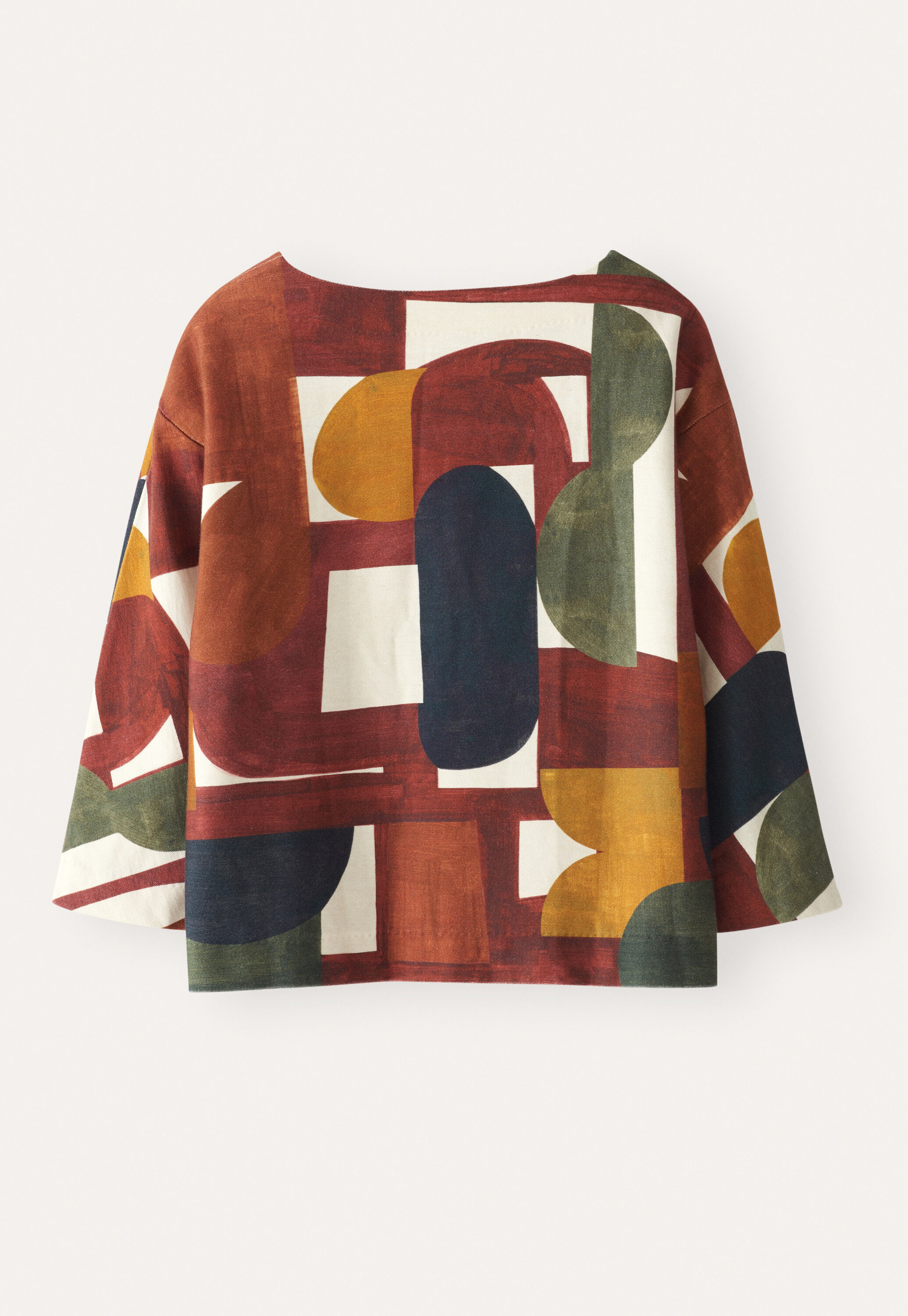 Bedrucktes Jersey-Oberteil
