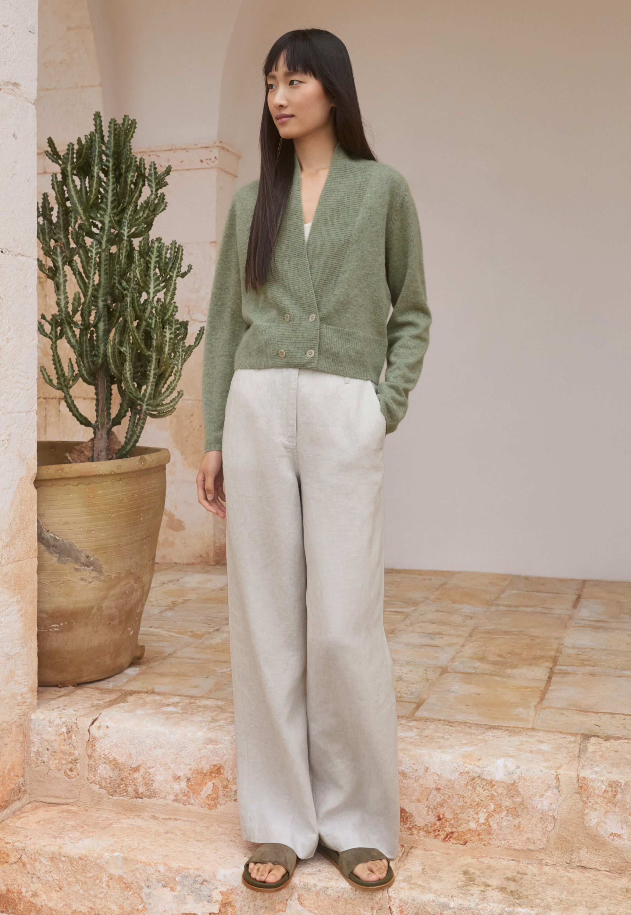 Bundfaltenhose