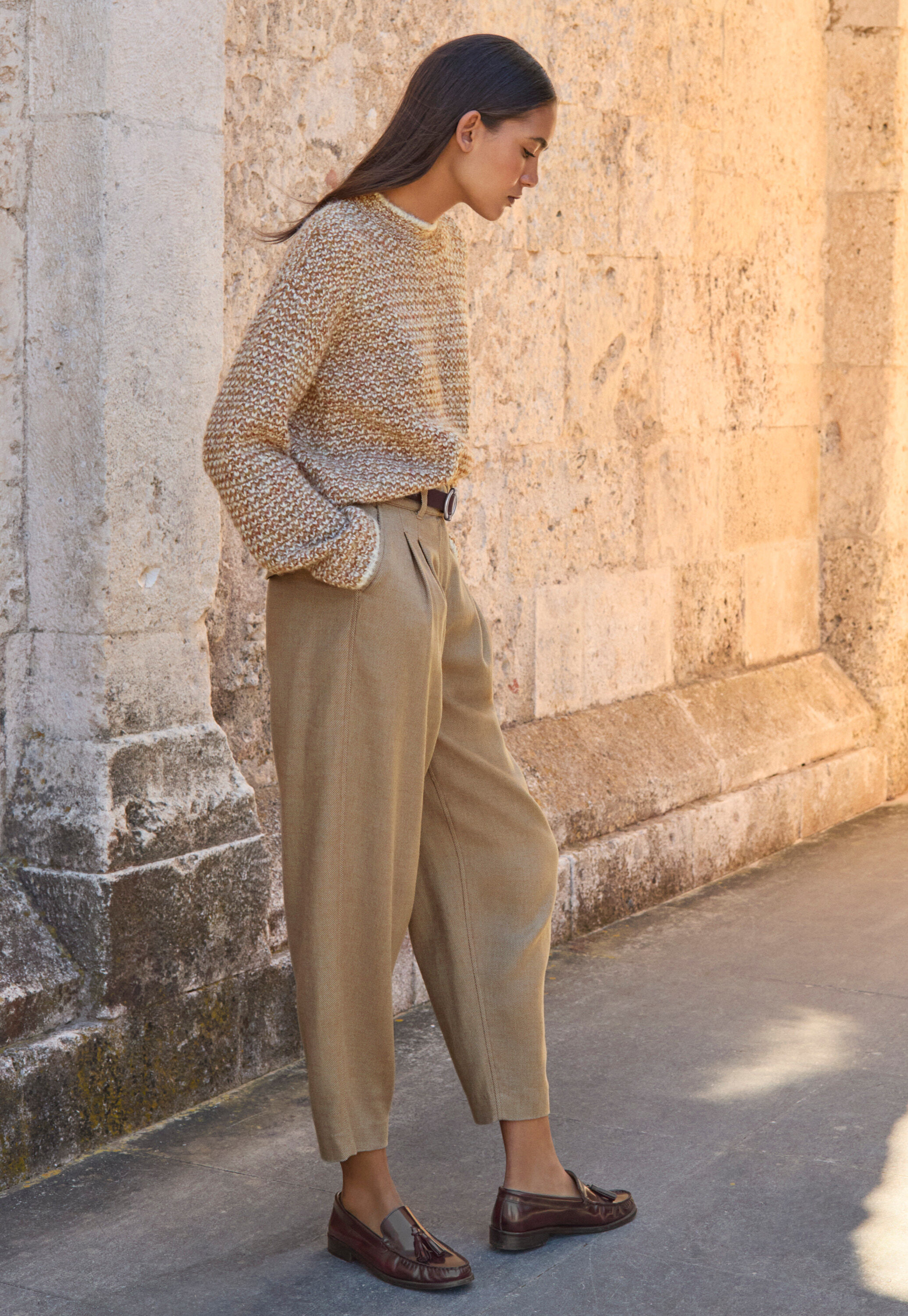 Bundfaltenhose