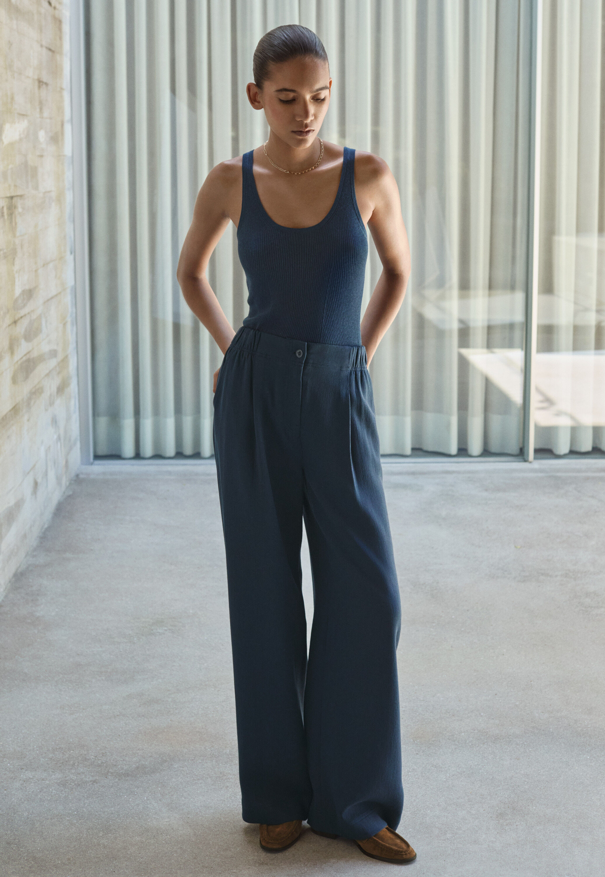 Bundfaltenhose