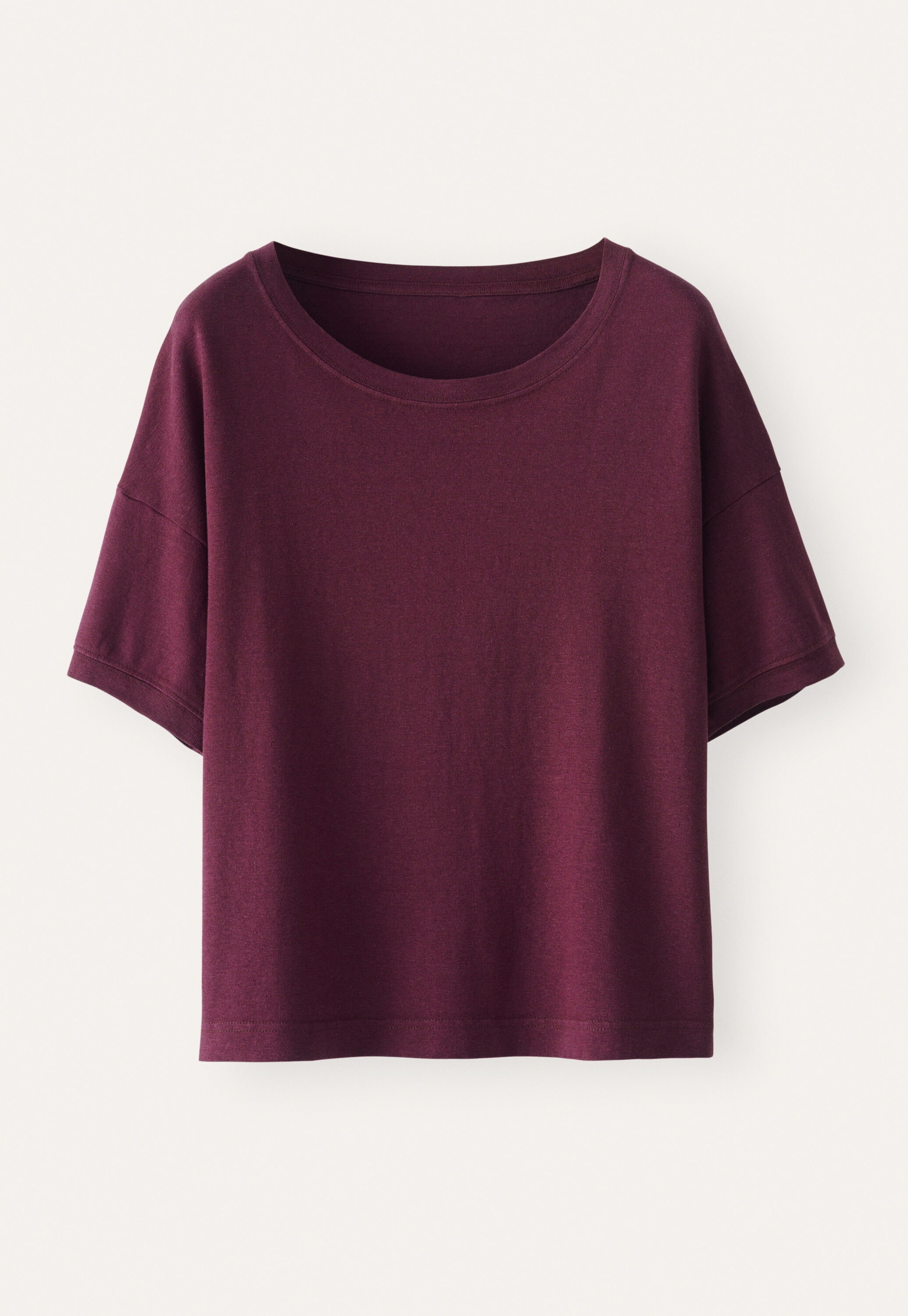 T-Shirt, Weinrot, large