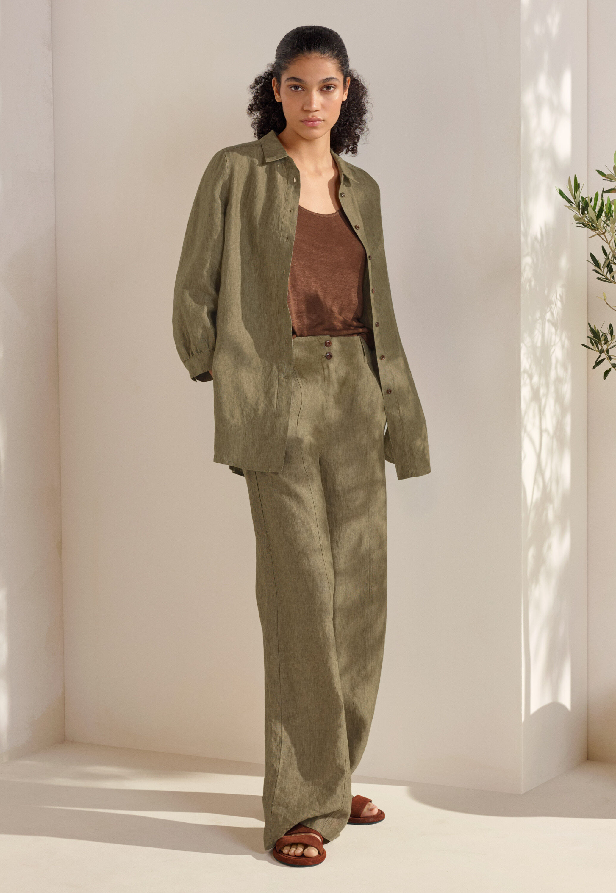 Bundfaltenhose