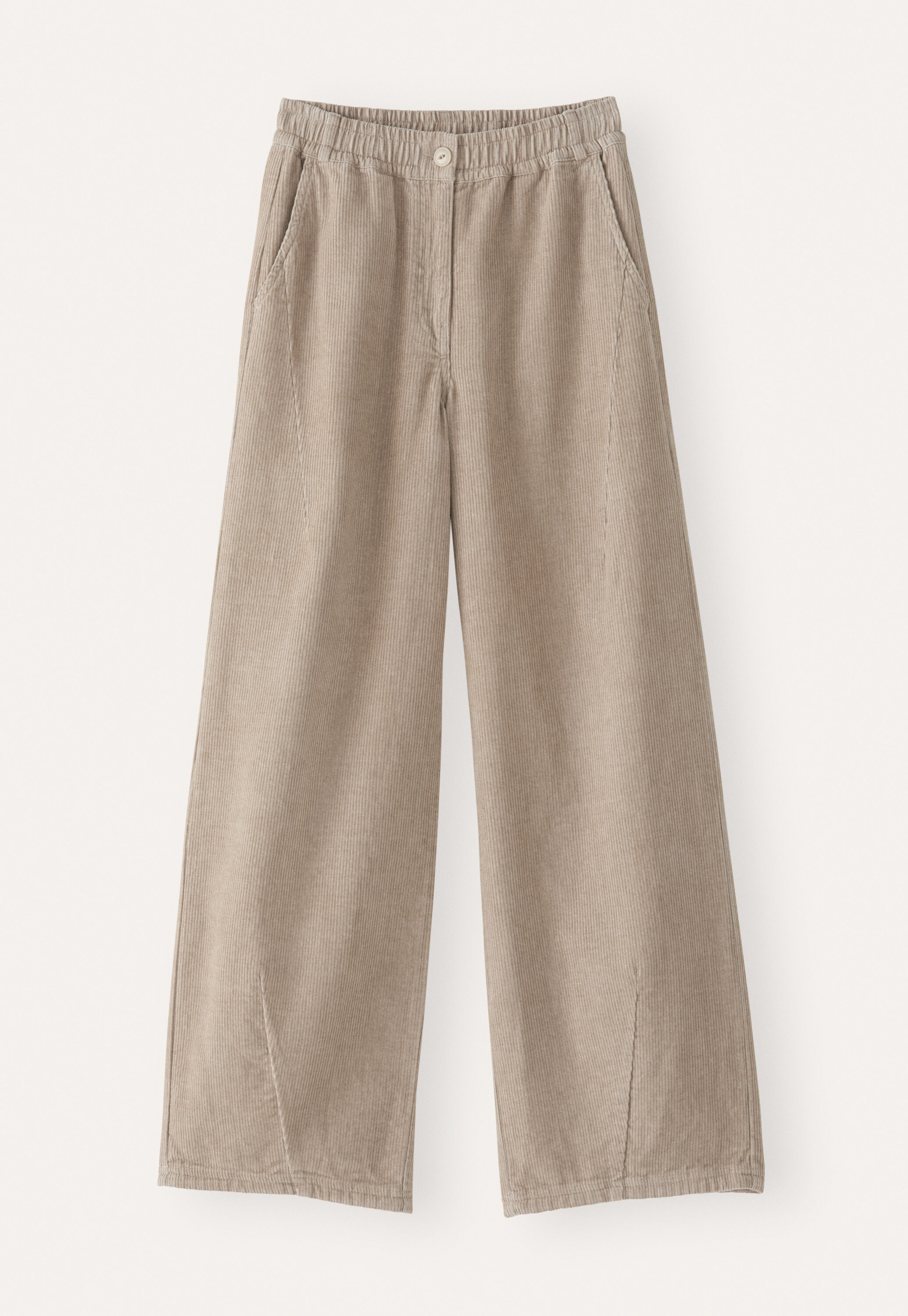 Cordhose mit Abn&auml;hern am Saum