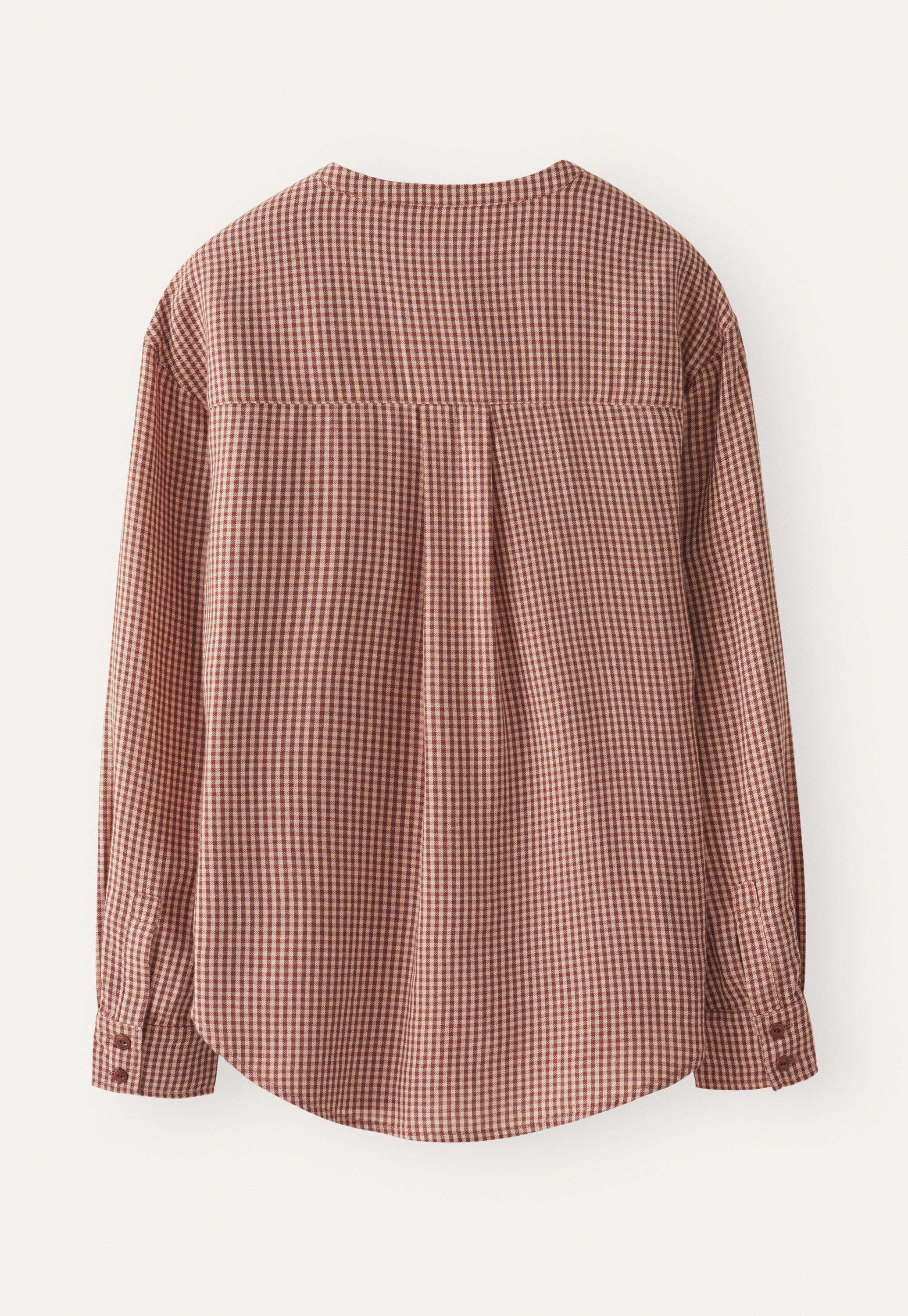 Vichy-Karo-Bluse, Marone/Kirsche, large
