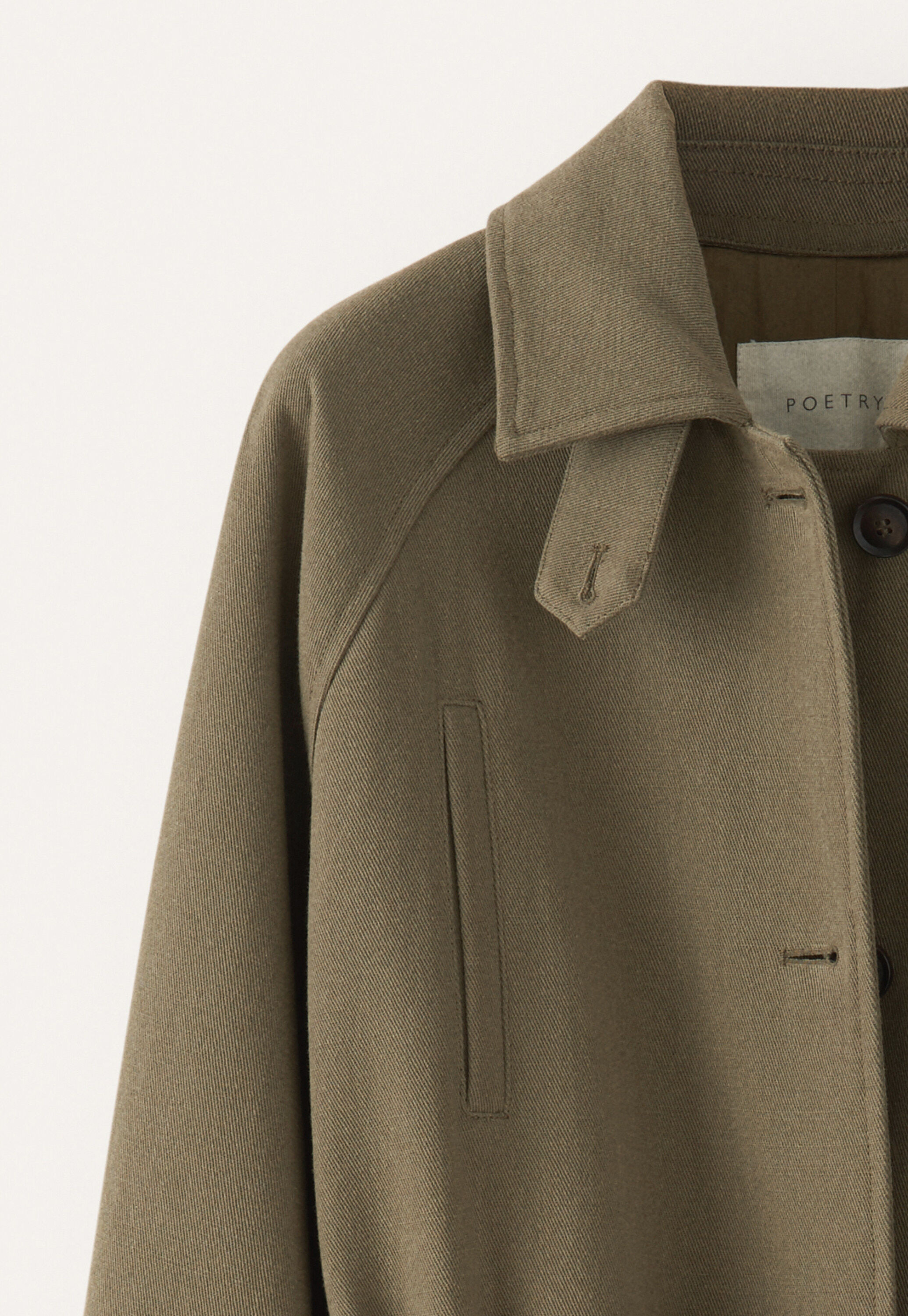 Trench coat, Zartes Khaki, large