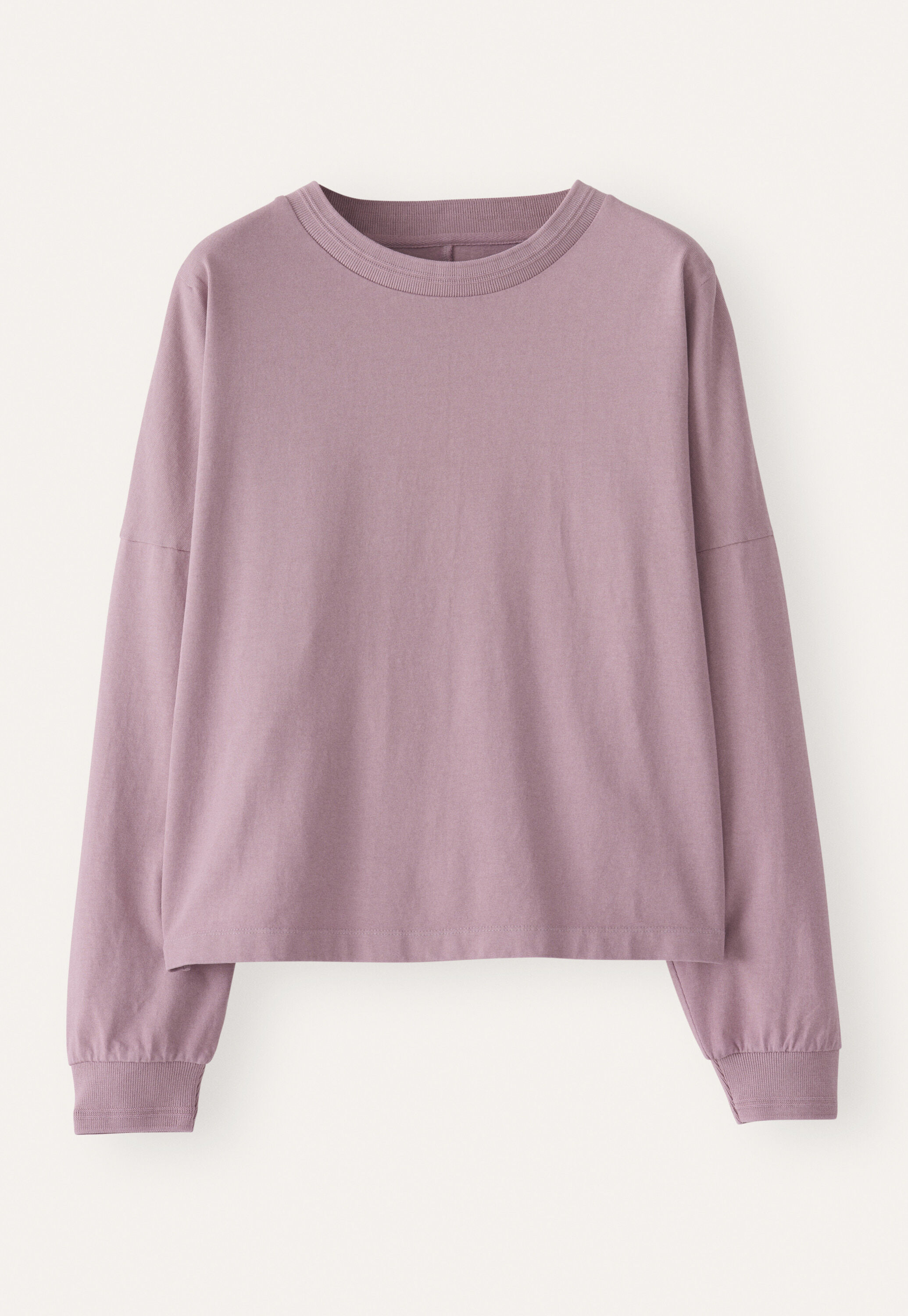 Sweatshirt aus pigmentgef&auml;rbtem Jersey, Zartes Mauve, large