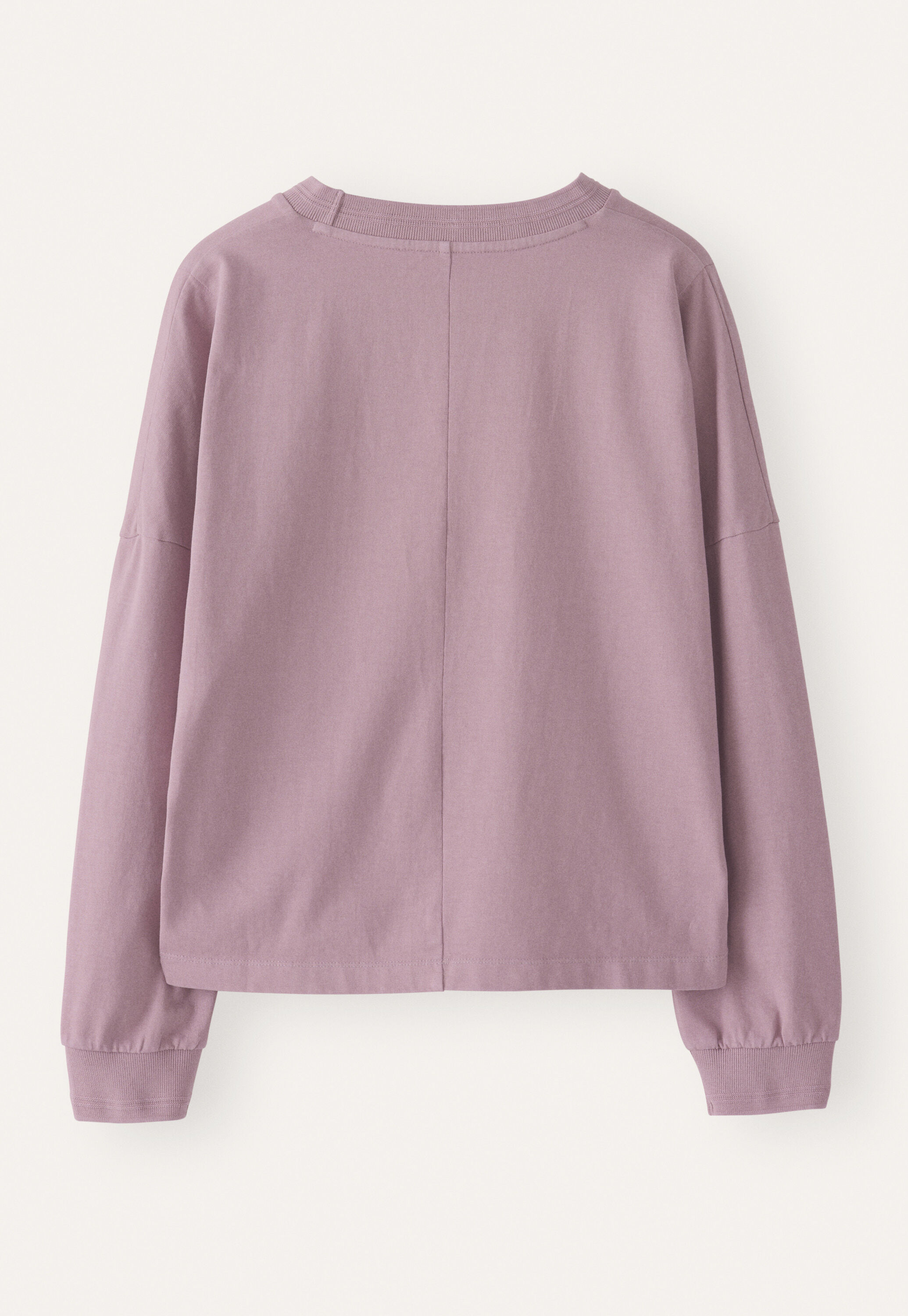 Sweatshirt aus pigmentgef&auml;rbtem Jersey, Zartes Mauve, large