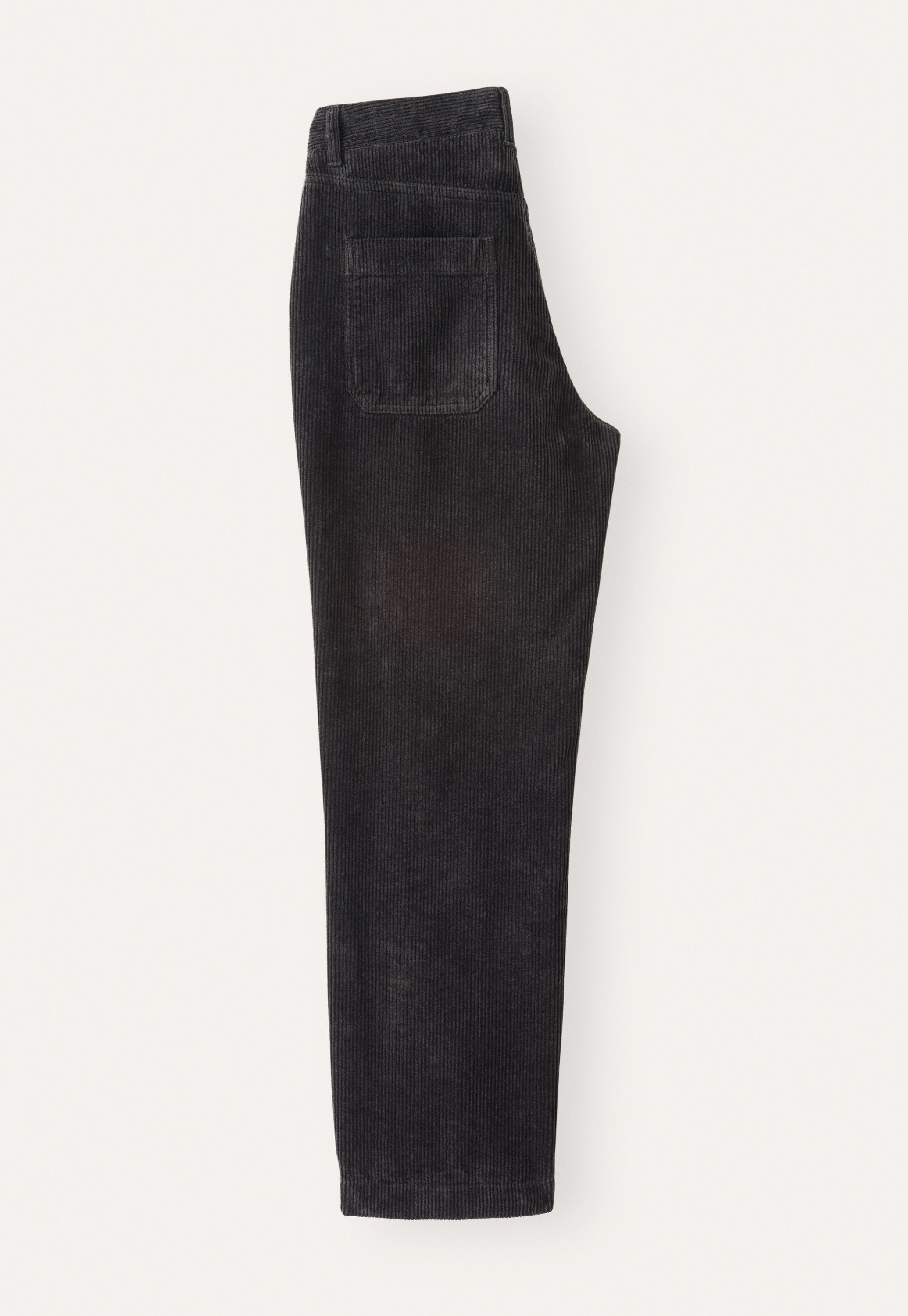 Schmale, k&uuml;rzere Hose, Braun/Kohlschwarz, large