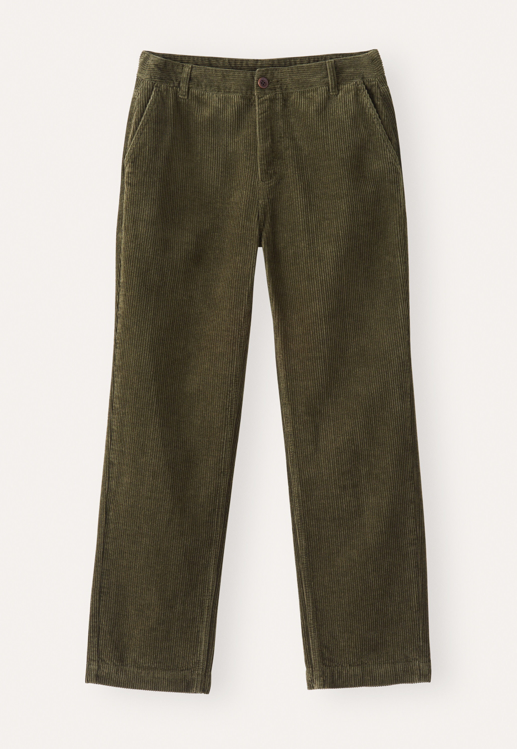 Schmale, k&uuml;rzere Hose, Dunkeloliv, large