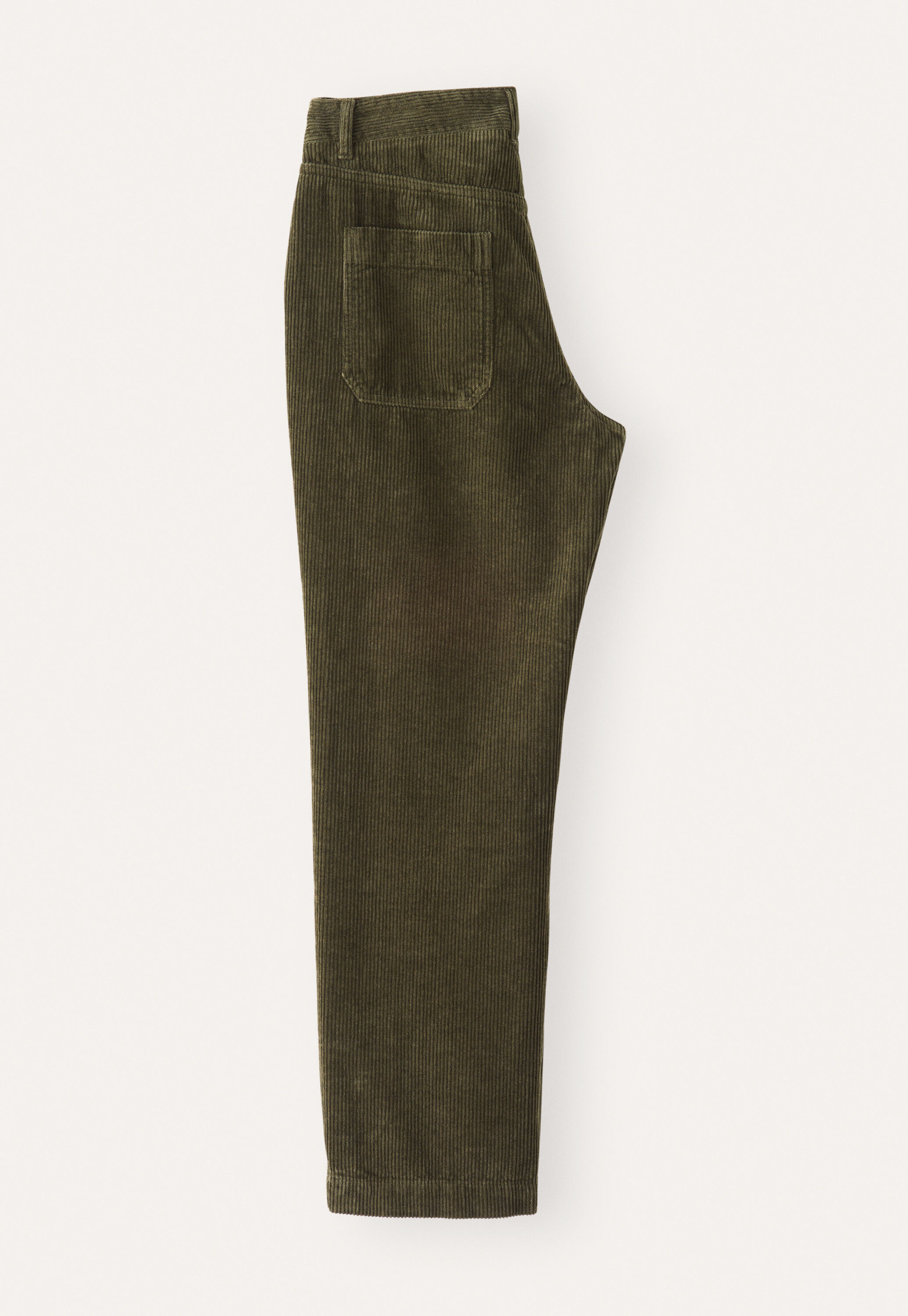Schmale, k&uuml;rzere Hose, Dunkeloliv, large