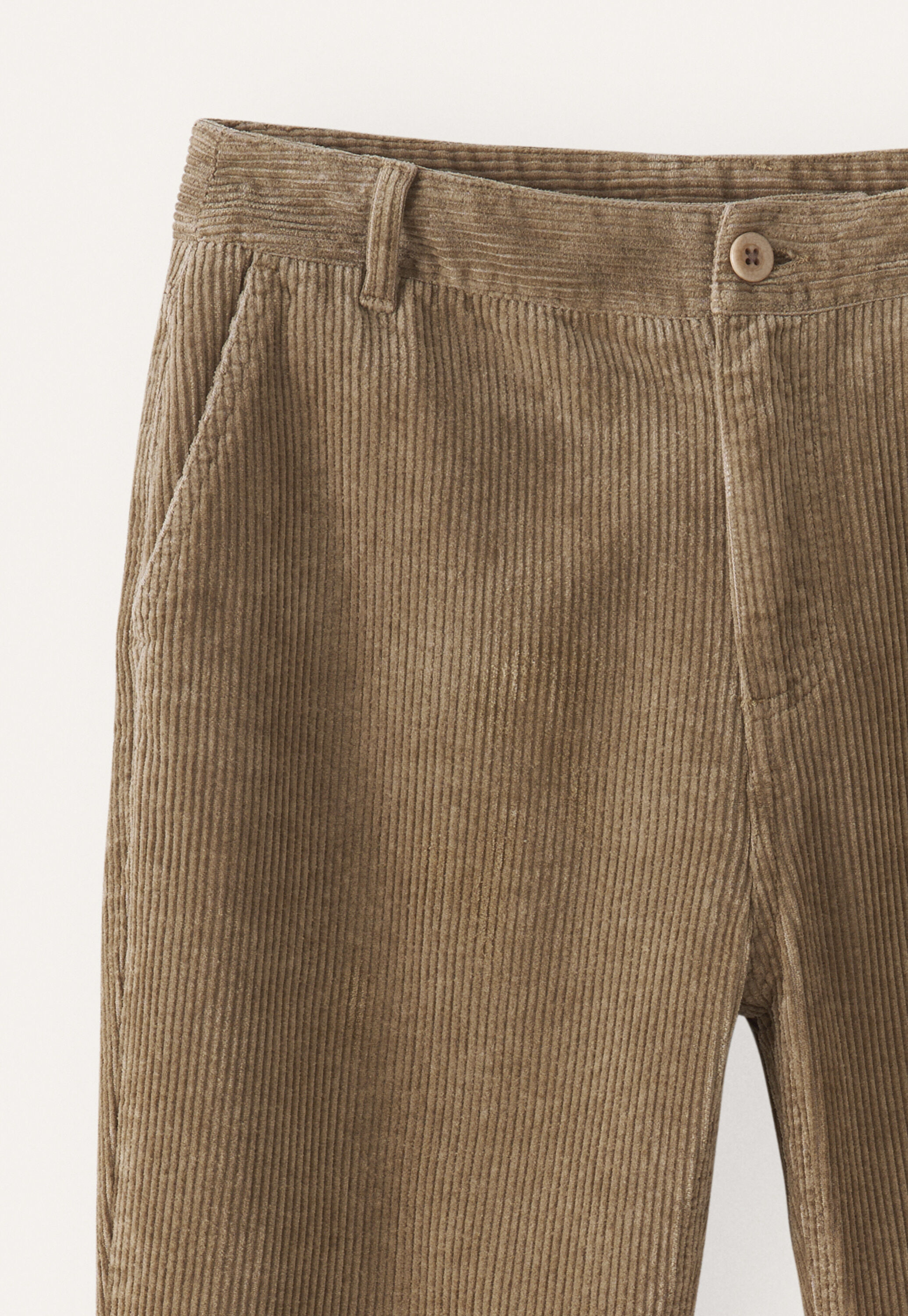 Schmale, k&uuml;rzere Hose, Taupebraun, large