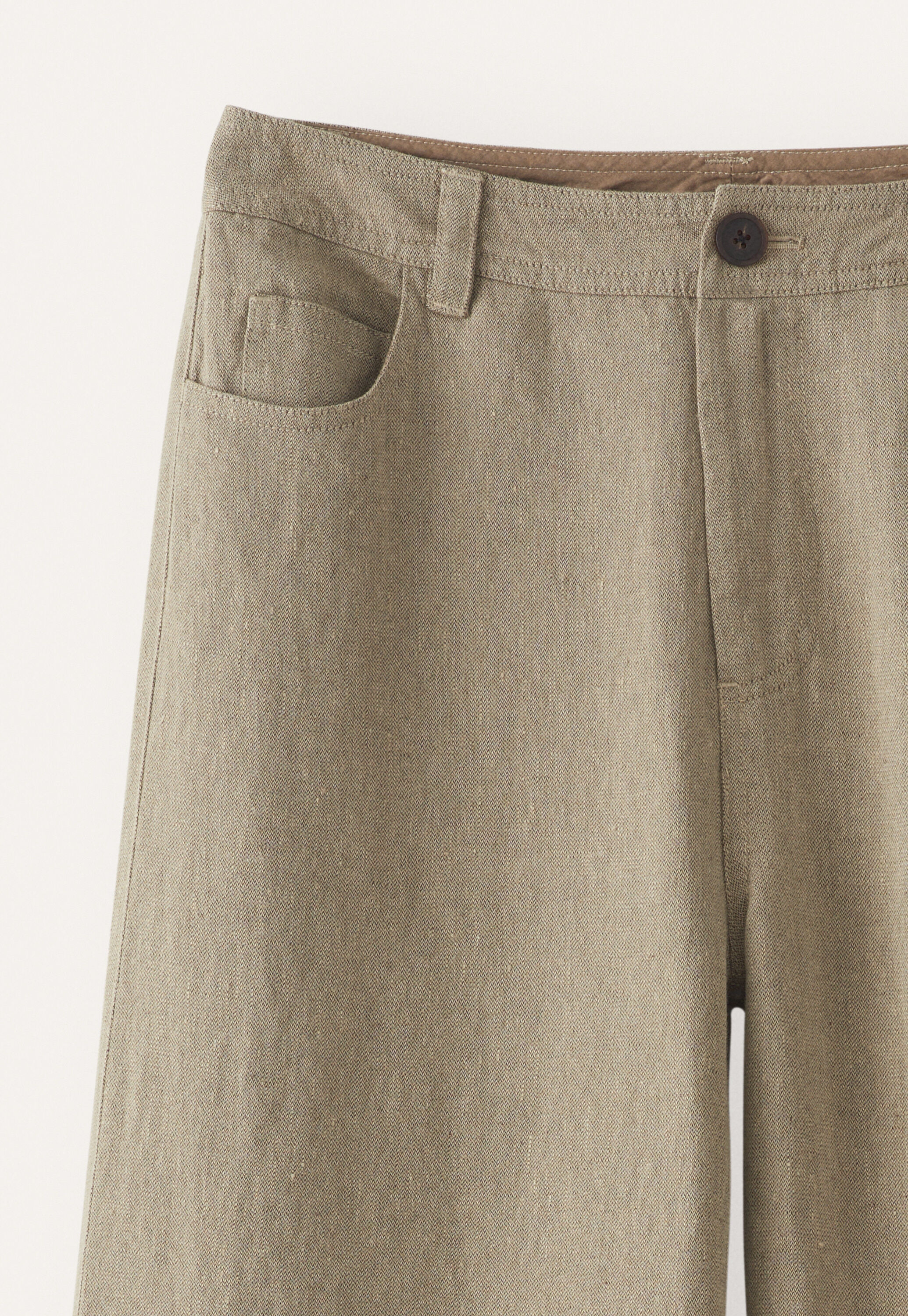 Weite Hose mit geradem Bein, Taupe, large