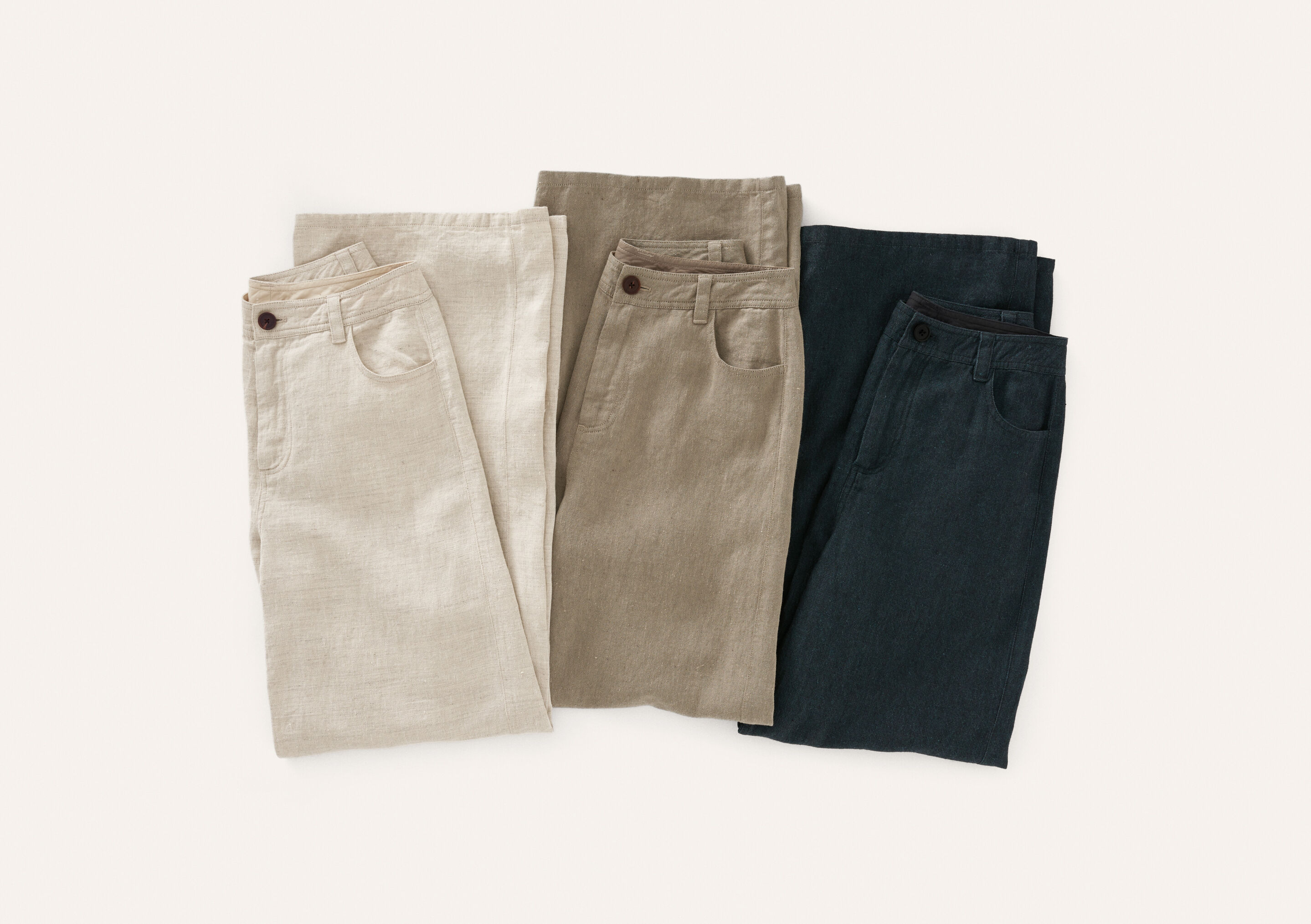 Weite Hose mit geradem Bein