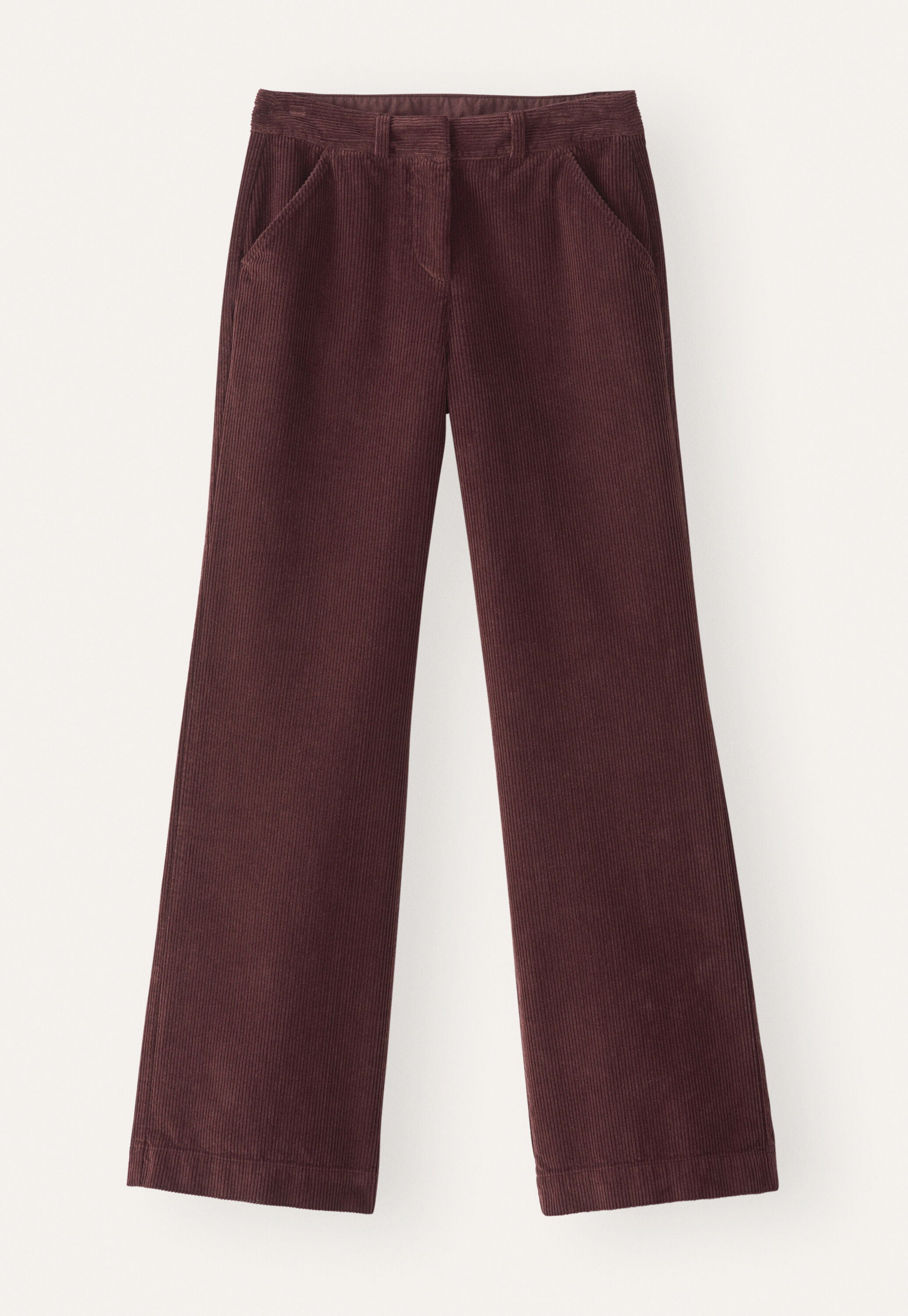 Hose mit weitem Bein, Portwein, large