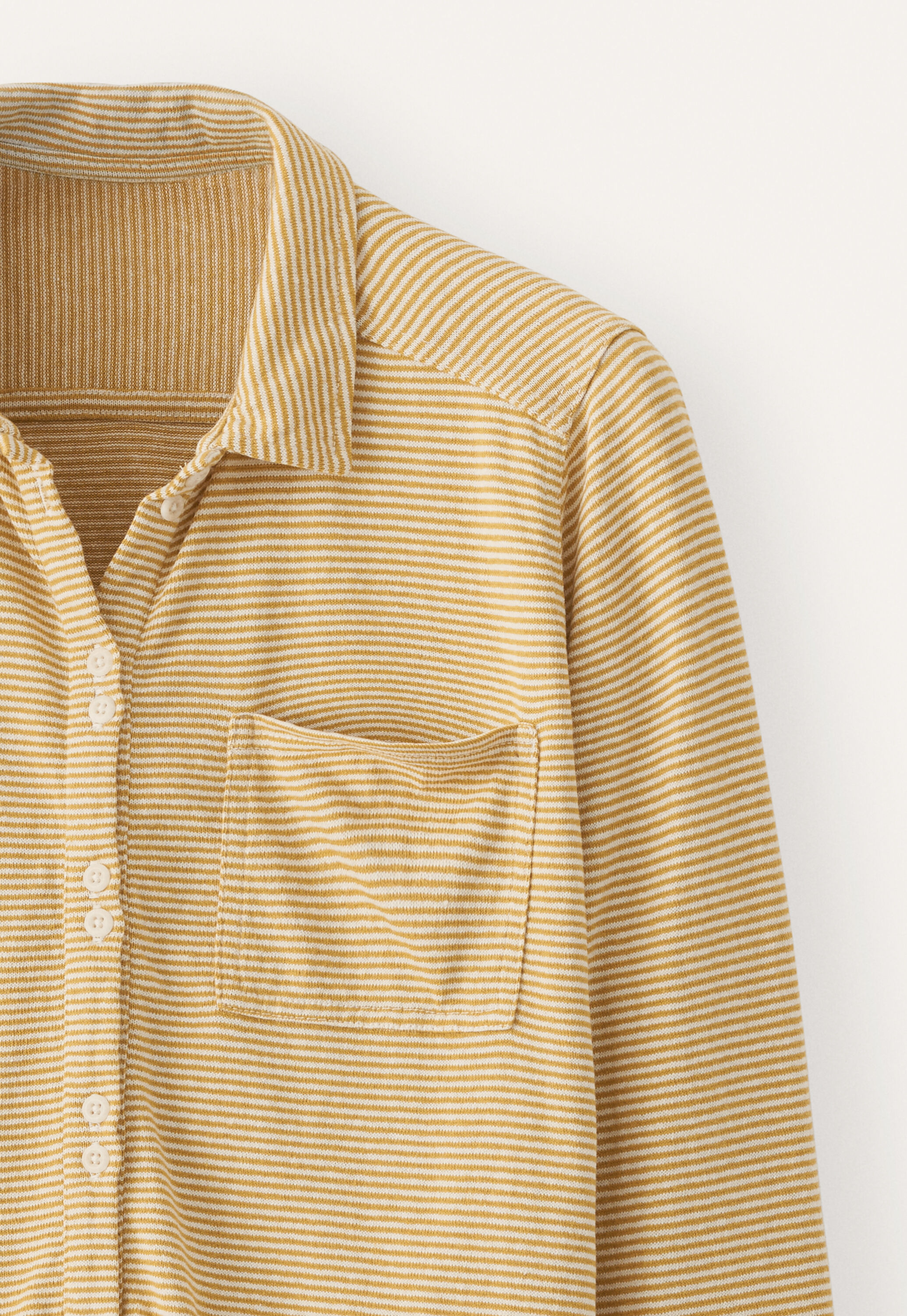 Gestreiftes Shirt, Chartreuse/Creme, large