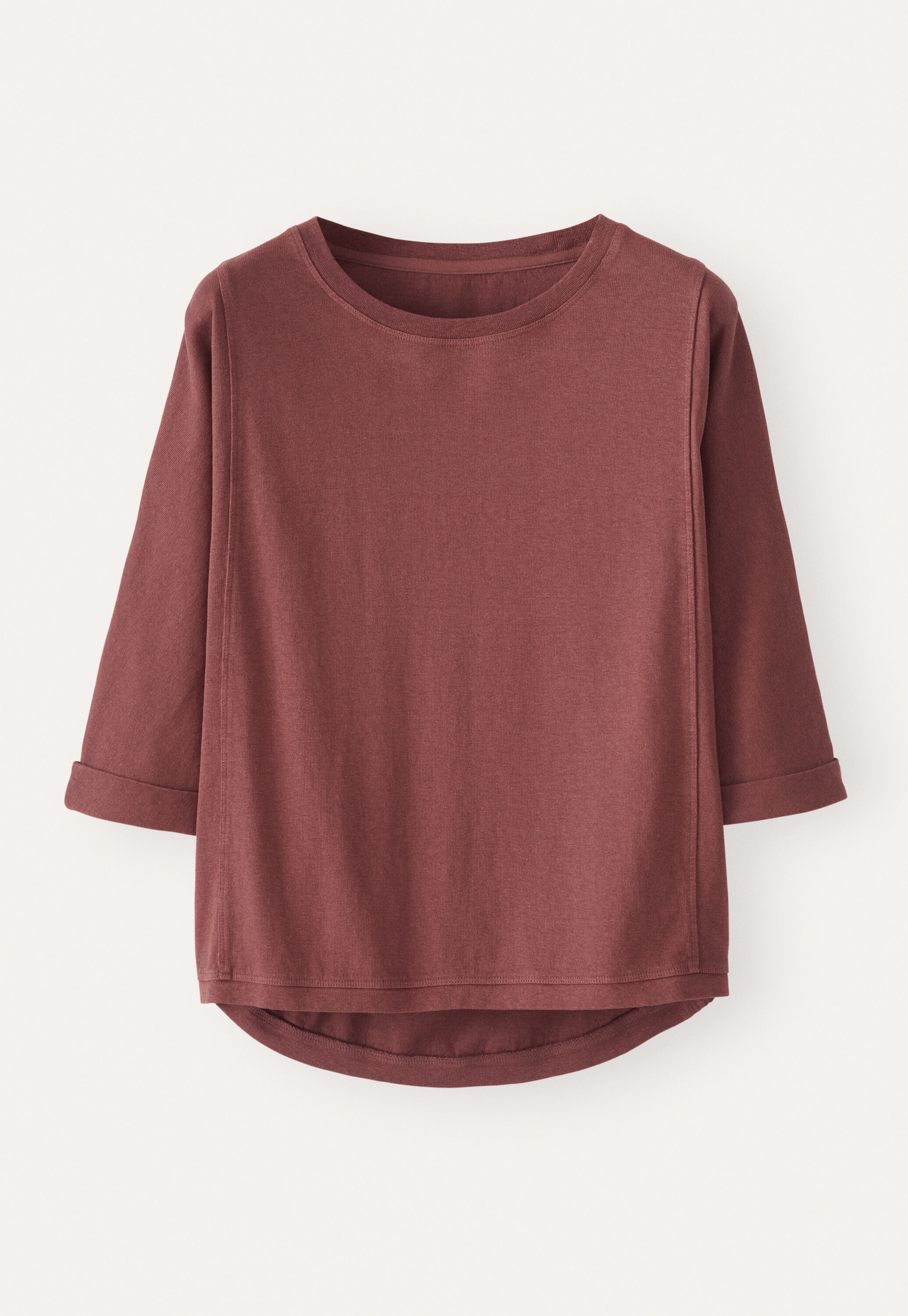 Top mit Teilungsn&auml;hten, Maulbeerrot, large