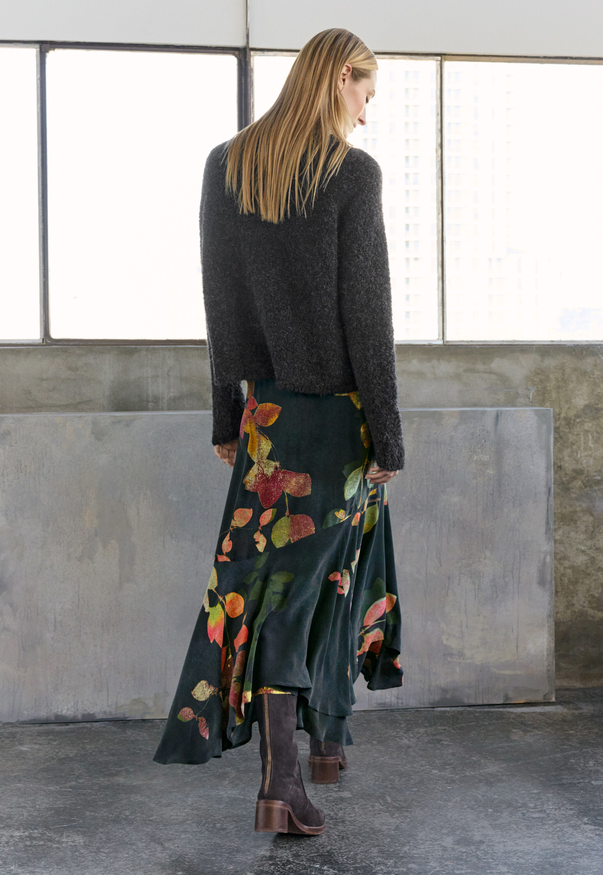 Pullover mit Trichterkragen