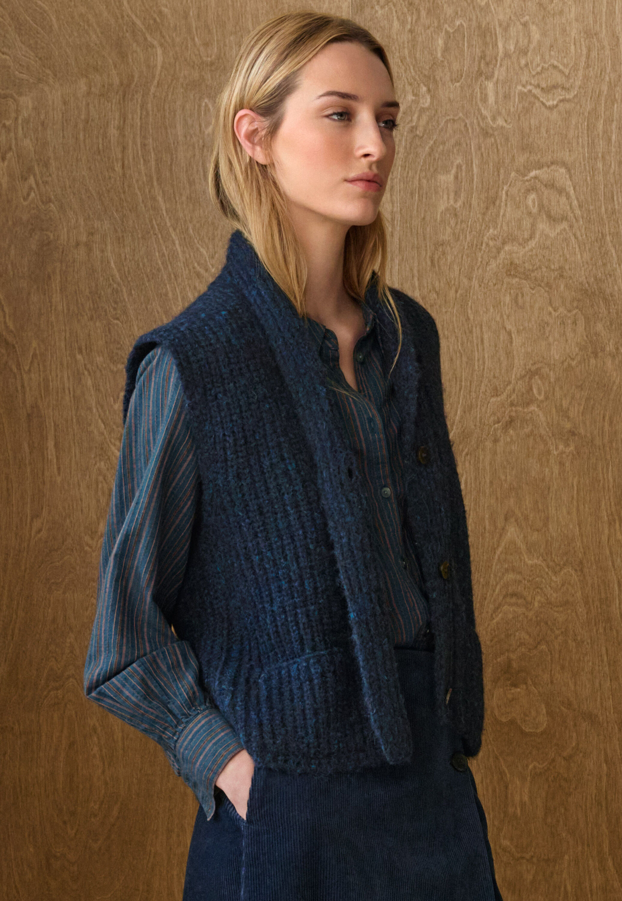 Cardigan mit Schalkragen