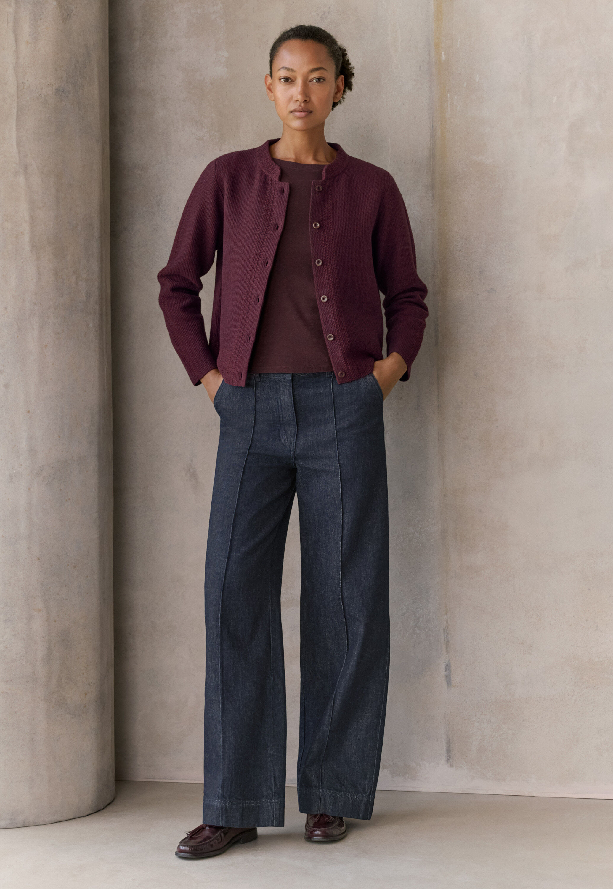 Indigo-Jeans, Dunkel gesp&uuml;lt, large