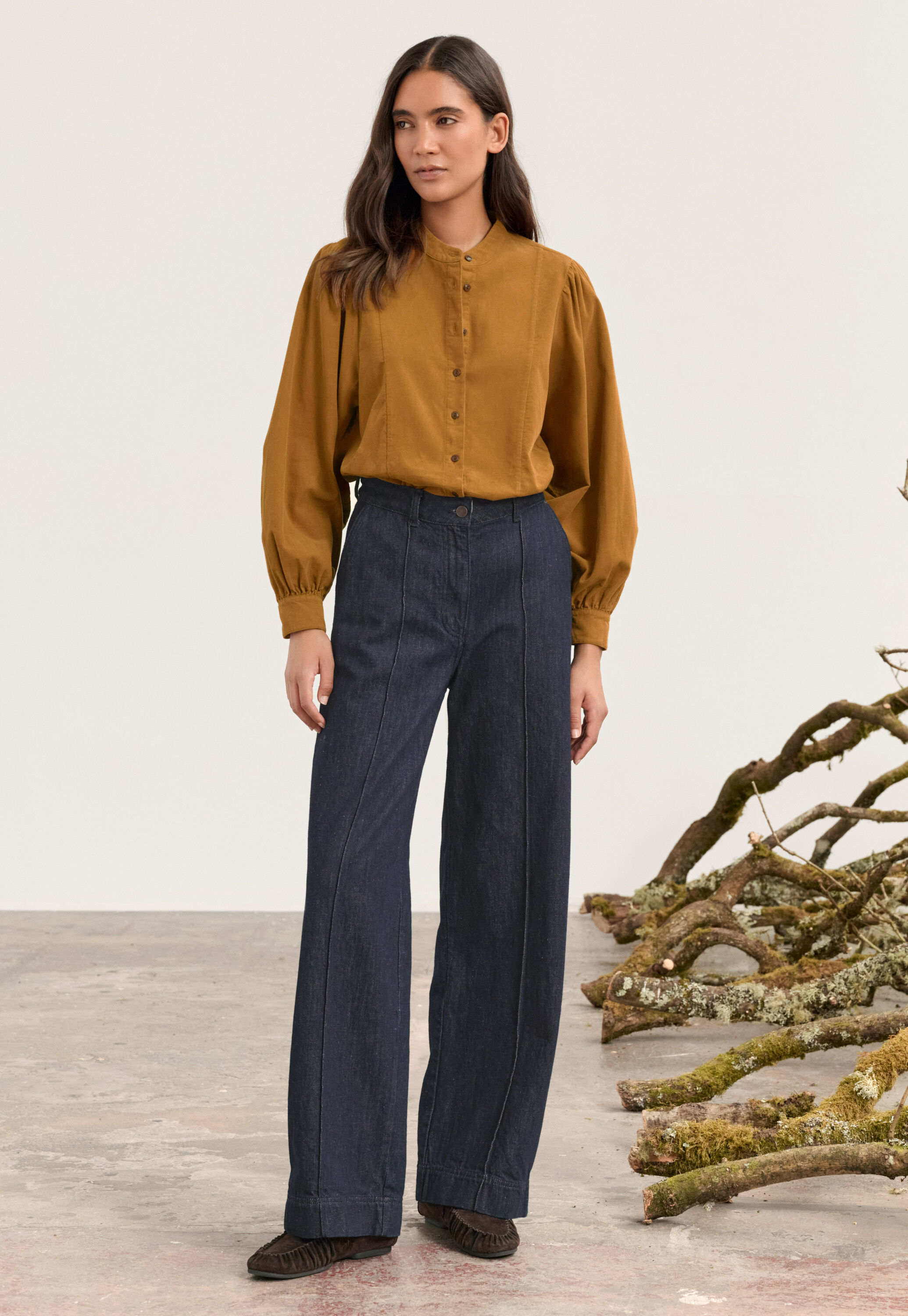 Indigo-Jeans, Dunkel gesp&uuml;lt, large