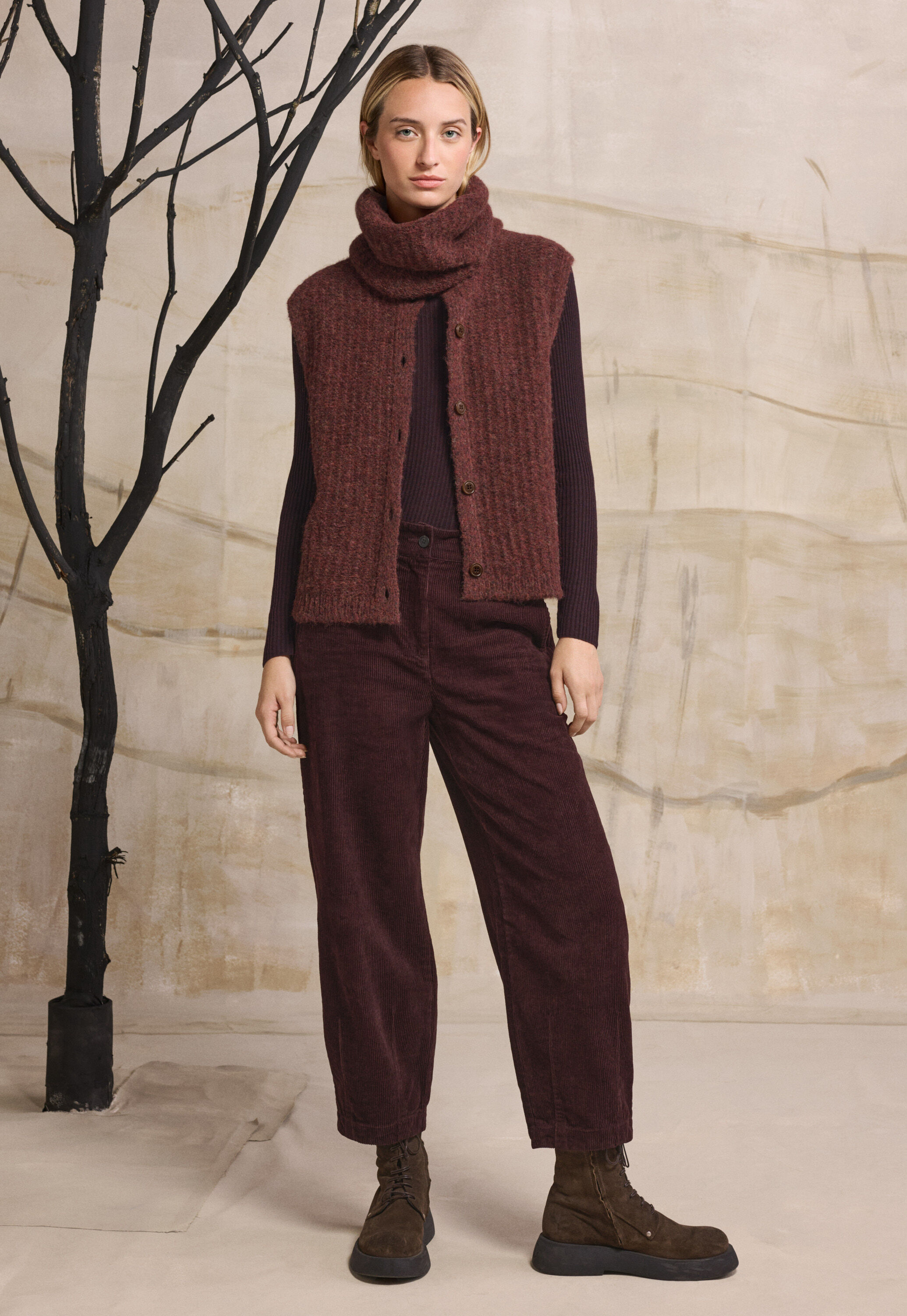 &Auml;rmelloser Cardigan