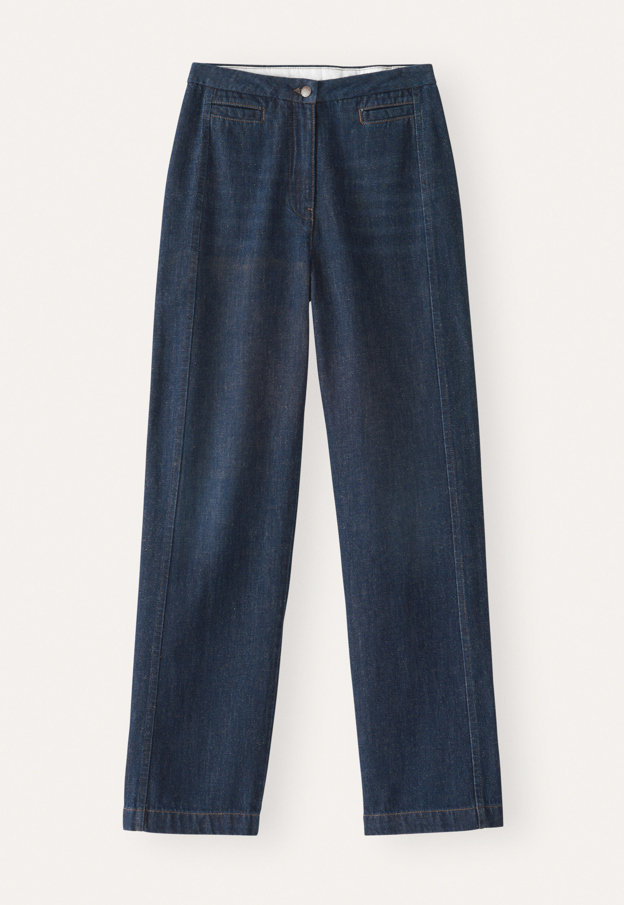 Schmale, gerade Jeans, Dunkel gesp&uuml;lt, large